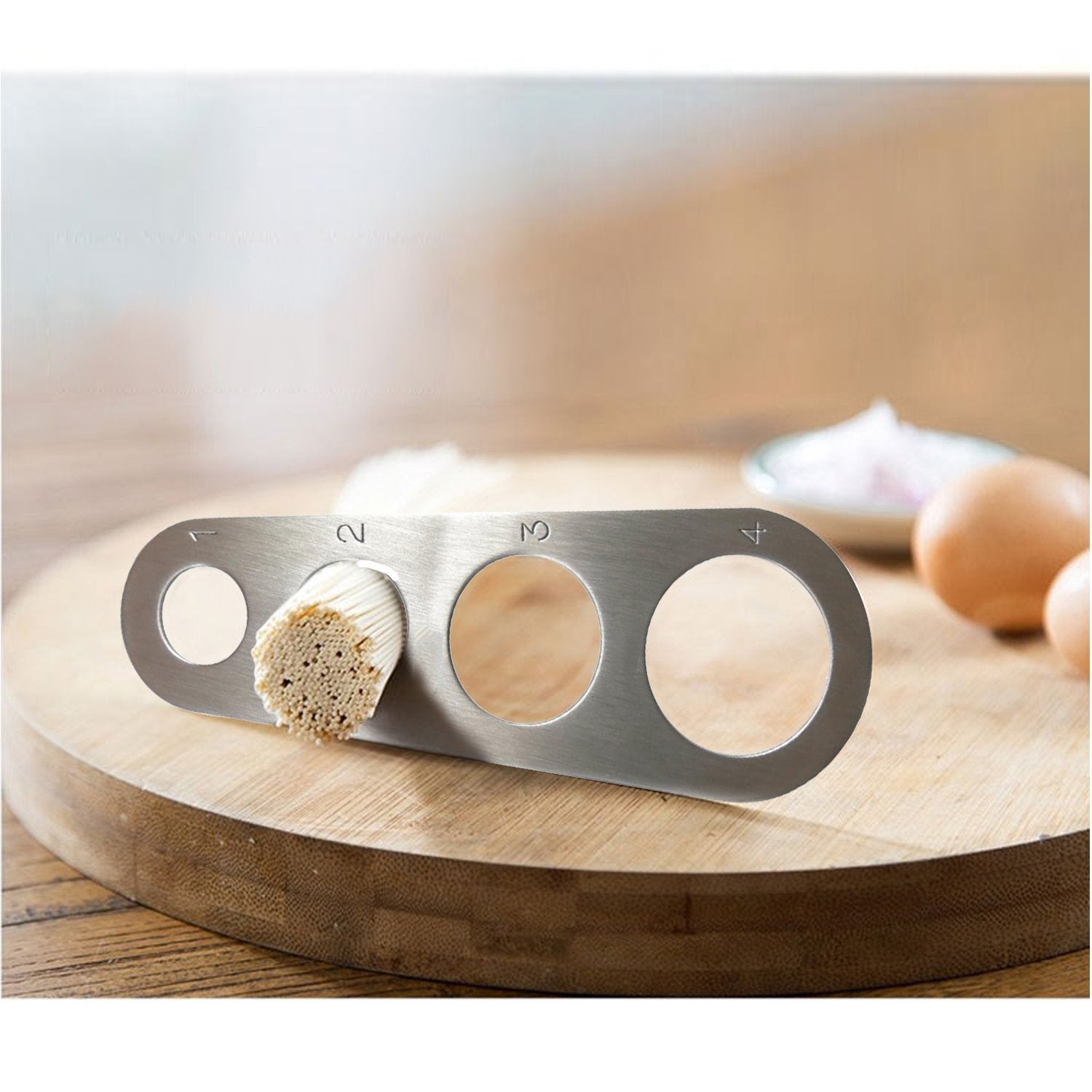 Groupcow Stainless Steel Spaghetti Pasta Measure (Silver)