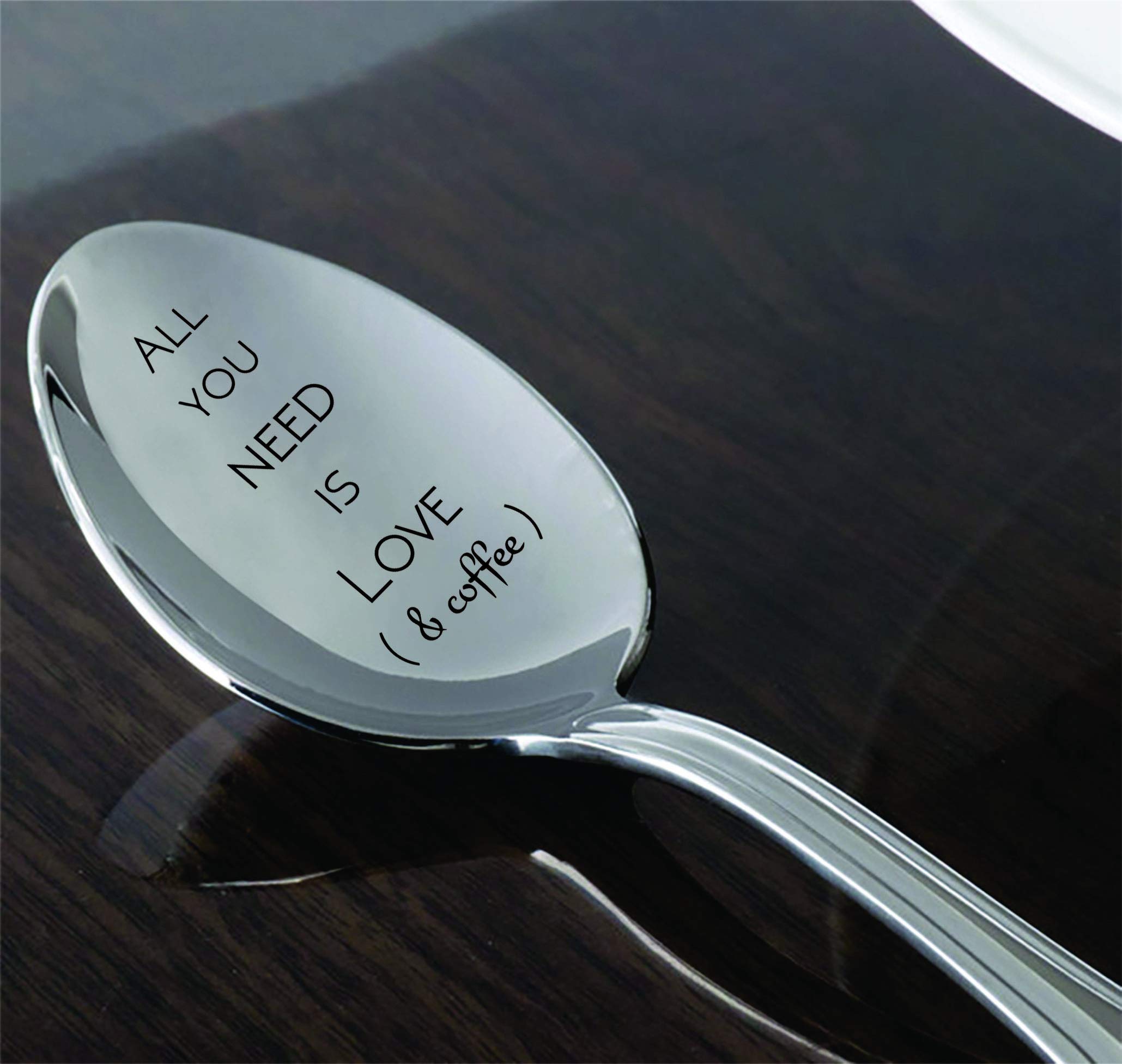 All You Need Is Love & Coffee Spoon Lover Gifts Prefect Gift Idea For Coffee Lovers Dad Mom Gifts Gifts For Him Or Her