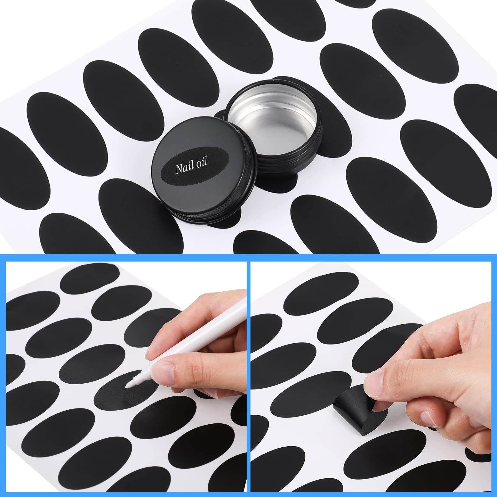 Patelai 100 Pcs Metal Tins 0.5 Oz Screw Top Round Tin Cans Aluminum Tin Jar Lip Balm Tin Containers Bottle Empty Travel Cosmetic