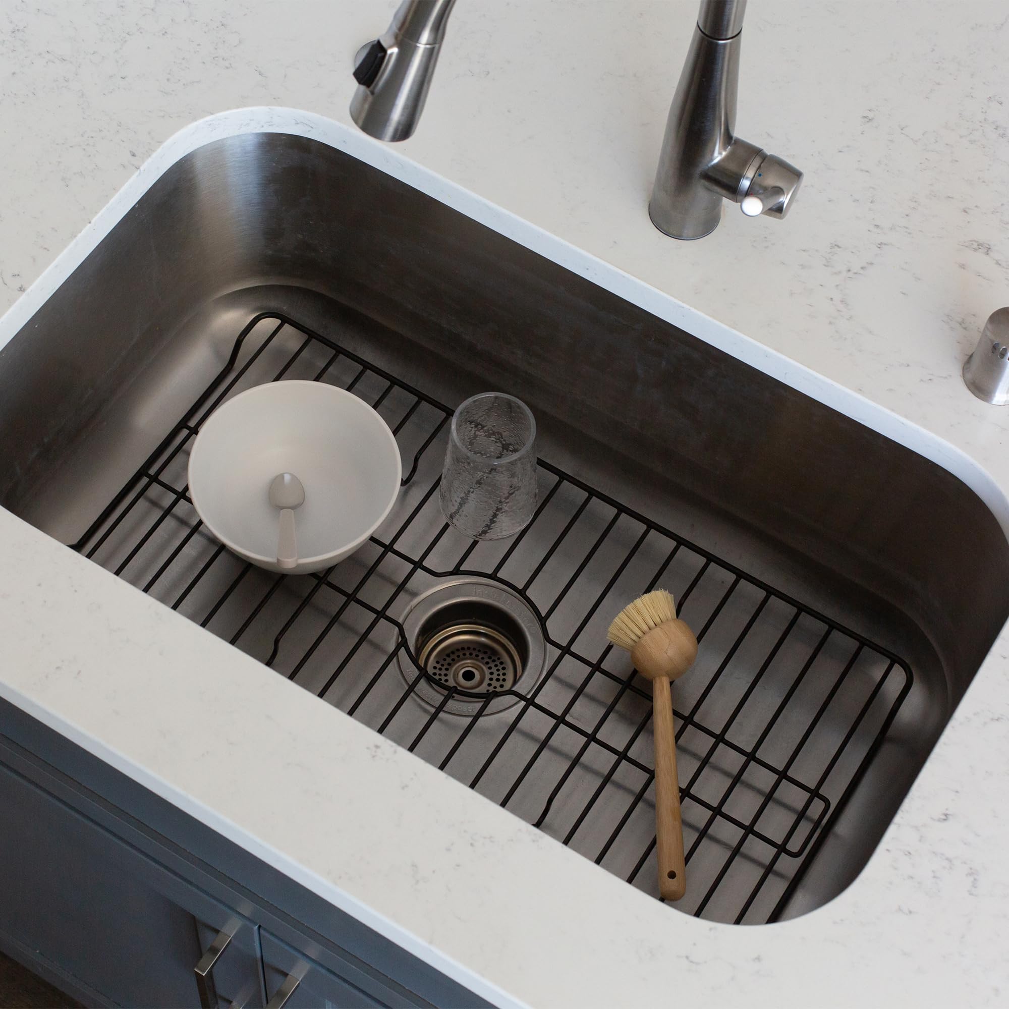 Better Houseware Sink Protector Prevents Scratches Sink Rack For Bottom Sink Black Sink Mat Sink Protectors For Kitchen Sink Met