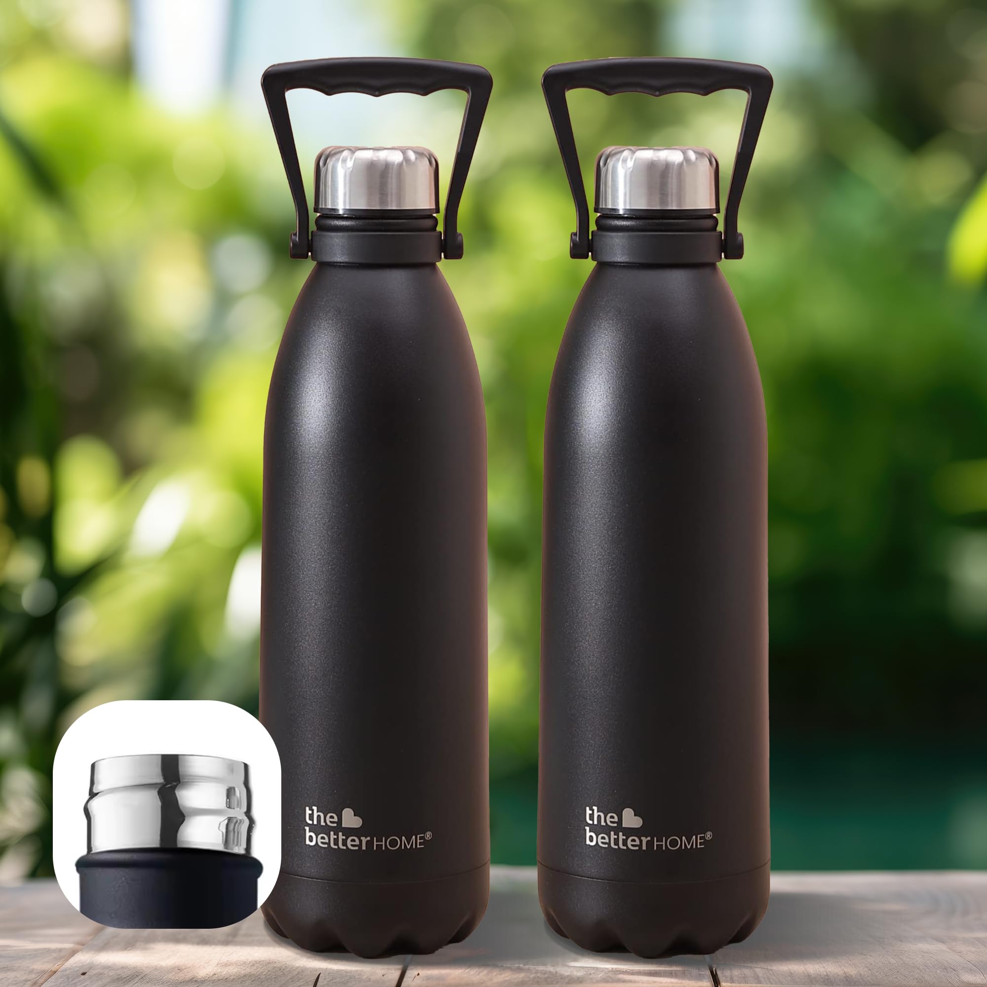 The Better Home Insulated Bottles 1900 Ml |Thermosteel Bottle | Diwali Gift For Friends & Family | Hot & Cold Water Bottle | Lea