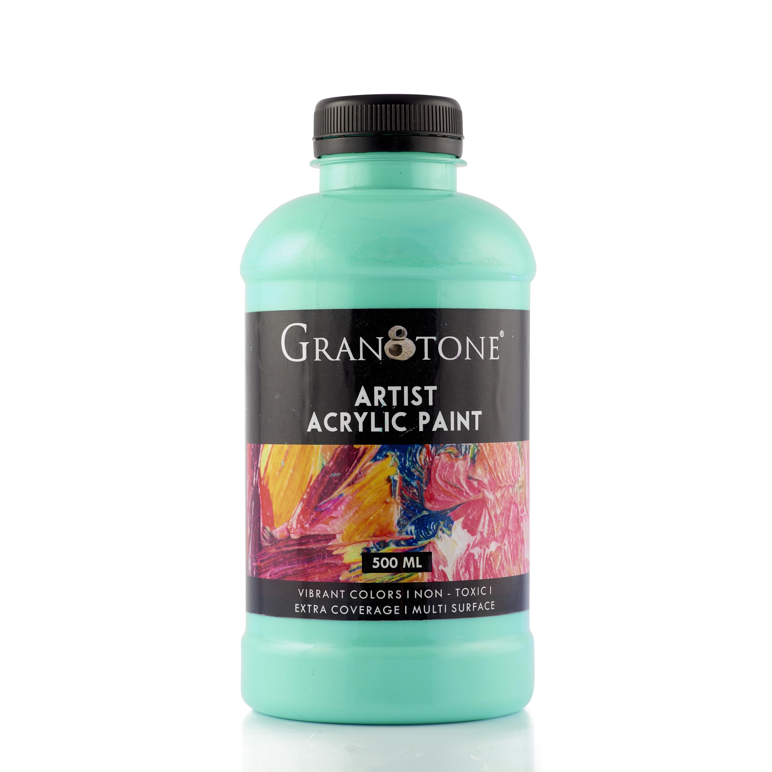 Granotone Acrylic Paint | 500 Ml (Aquamarine) | Rich Pigment, Non-Cracking | Ideal For Art & Craft, Diy Projects | Suitable For 