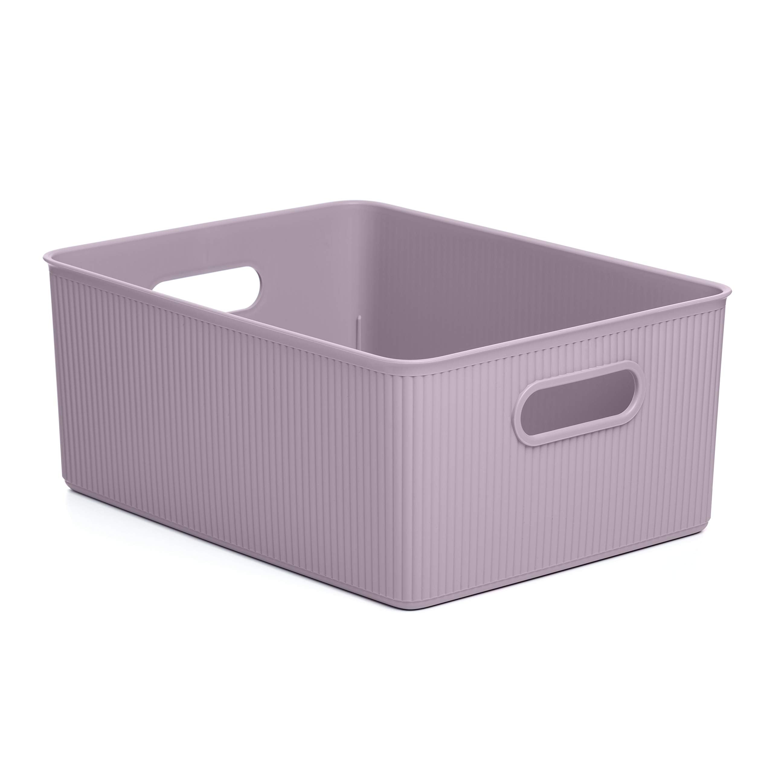 Tatay Baobab Multipurpose Large Storage Basket, Lilac, 294 X 385 X 16