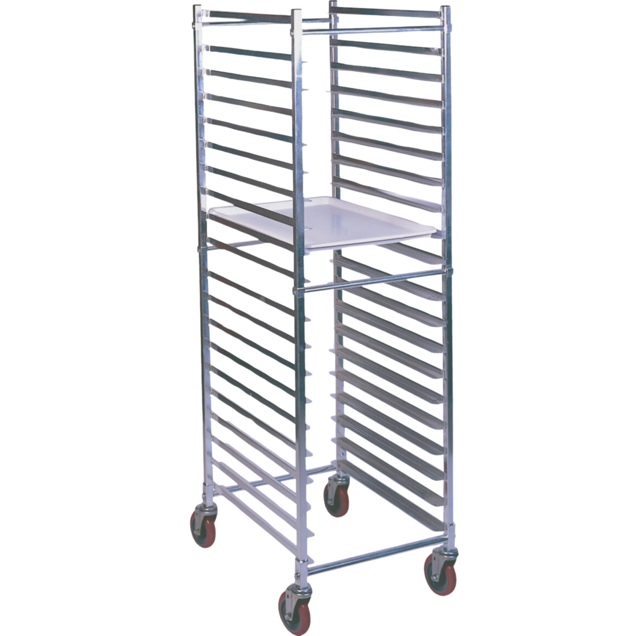 WINHOLT EQUIPMENT ADE1820BKDA Mobile Bun Pan Rack, Full Height, 21 W x 26 D x 69 H, End Loading, Open Sides, 20 18 x 26 Pa