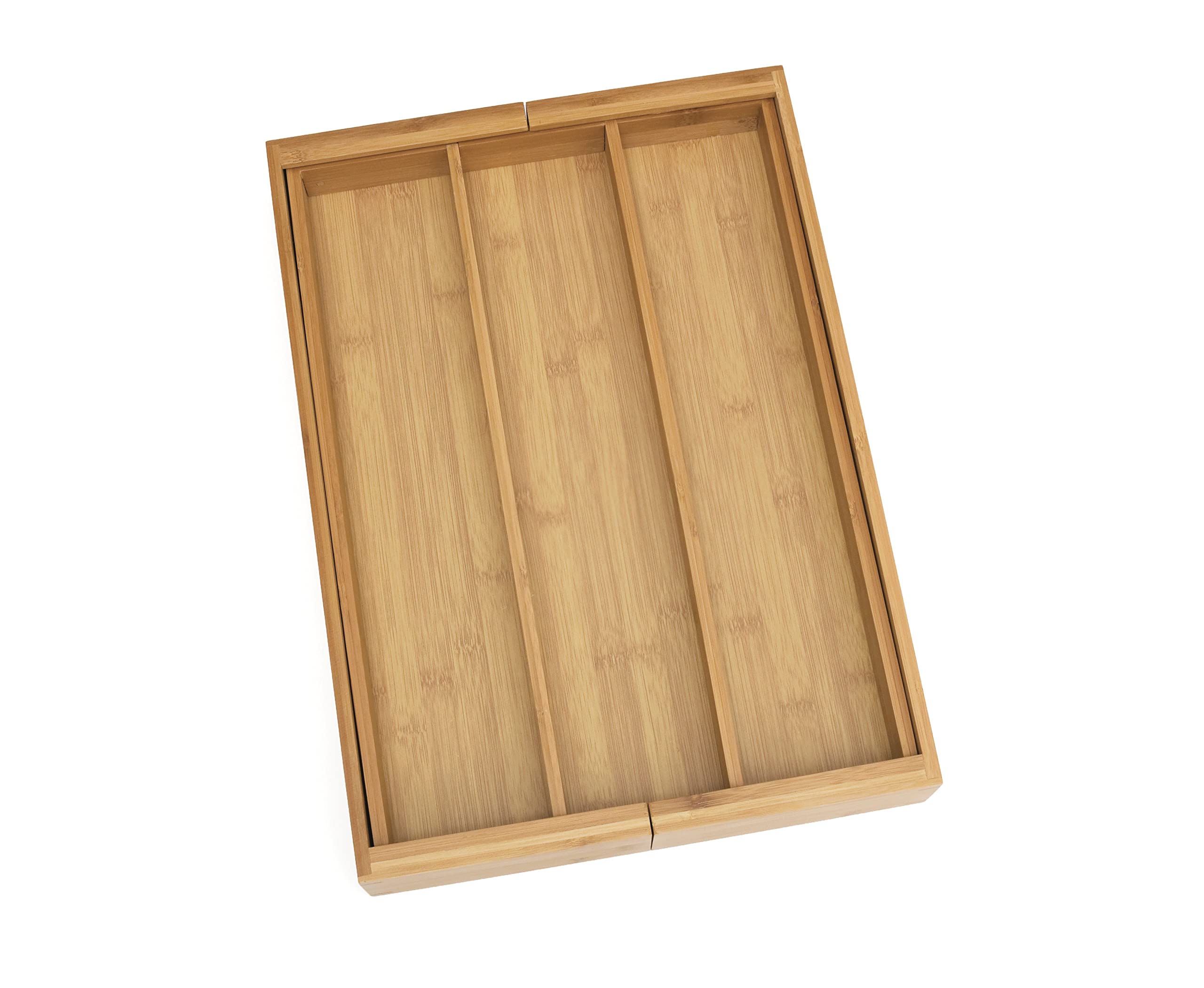 Lipper International 8892 Bamboo Wood Expandable To 22-1/4'' Utensil Organizer