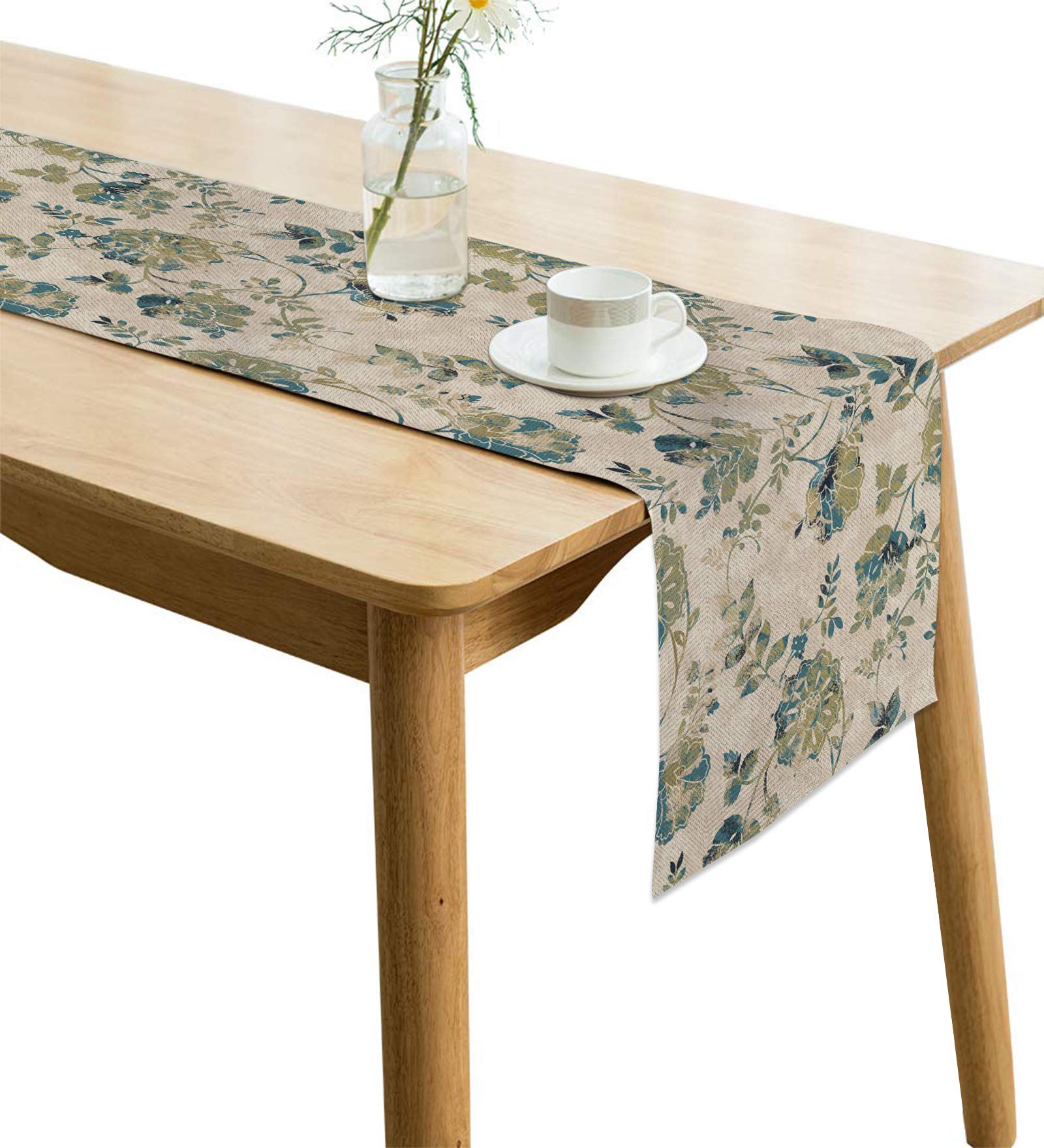 Amaze Attires Jute Table Runner Heat Resistant Dining Table Runner for 8 Seater 12 Inches  94 Inches AATR0032