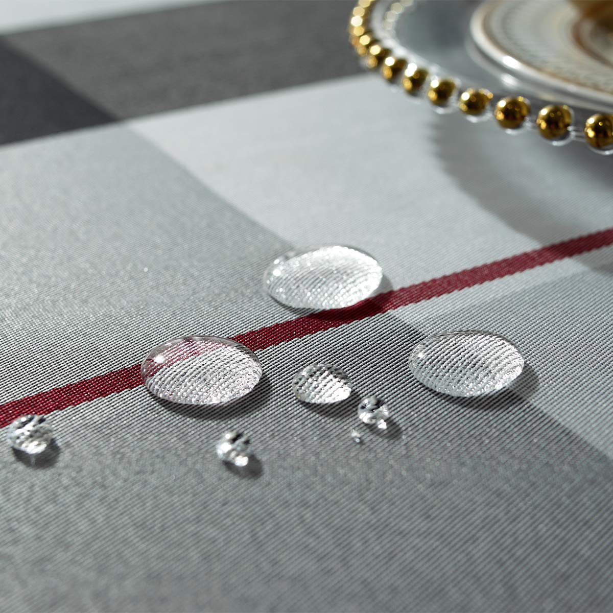 Rectangle Tablecloth 52 X 70 Inch Checkered Table Cloths Spillproof Anti-Shrink Soft And Wrinkle Resistant Decorative Fabric Tab