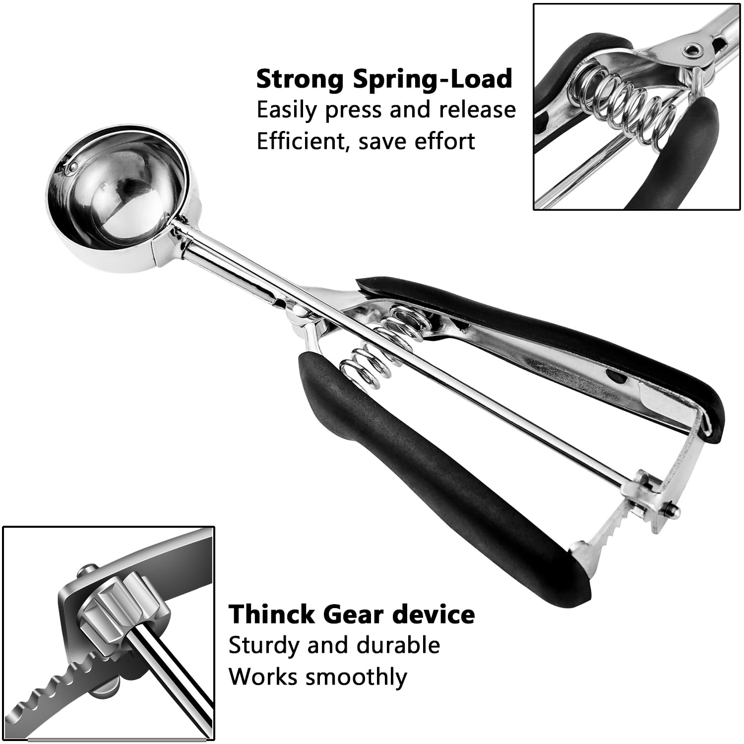 Sunnorn Cookie Scoop 2 Tablespoon, 40/2 Tbsp Cookie Scoop For Baking, Medium Cookie Dough Scoop, Cookie Scooper, Melon Baller Sc