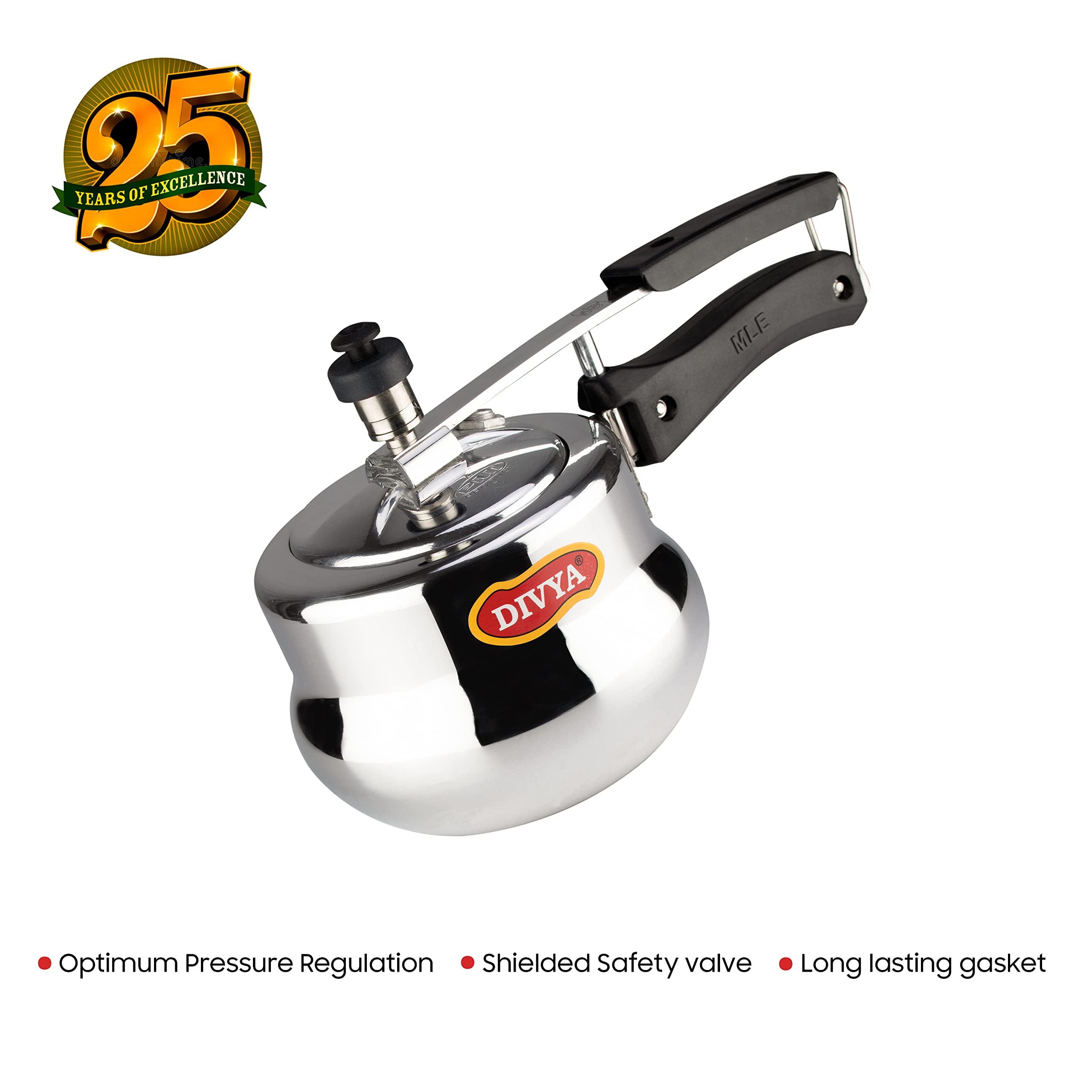 DIVYA 1 Litre Baby Handi Pressure Cooker