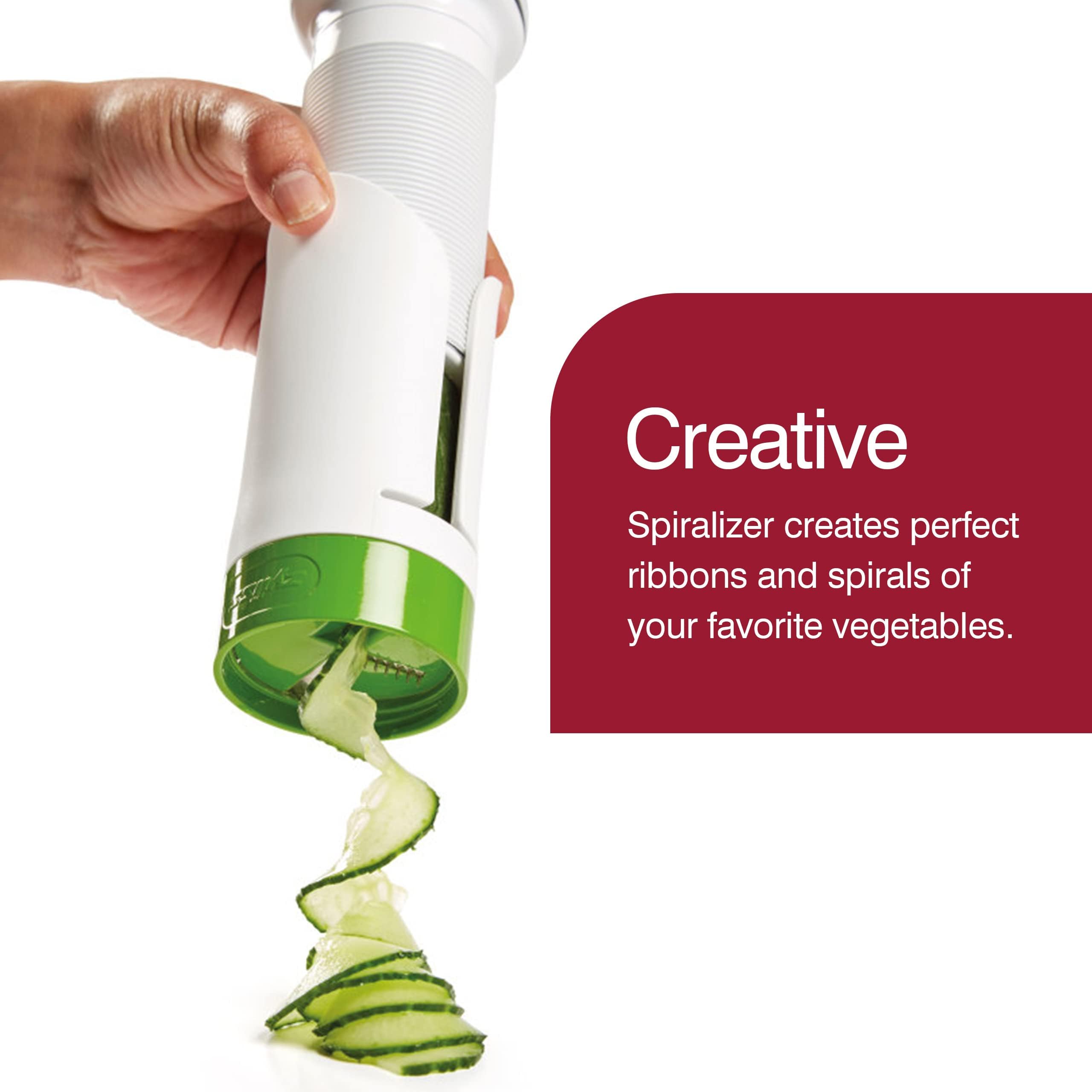 Zyliss Spiralizer - Vegetable Spiralizer & Slicer - Kitchen Tool & Gadget For Cooking - Manual Vegetable Slicer - Dishwasher Saf