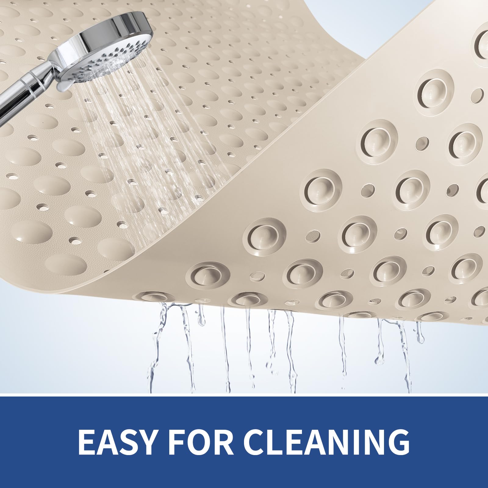 Othway Non Slip Bathtub Mat 31''X 19'', Tpe Bath Mat For Tub Non Slip, Bath Tub Mat With Drain Holes And Suction Cups, Bathtub M