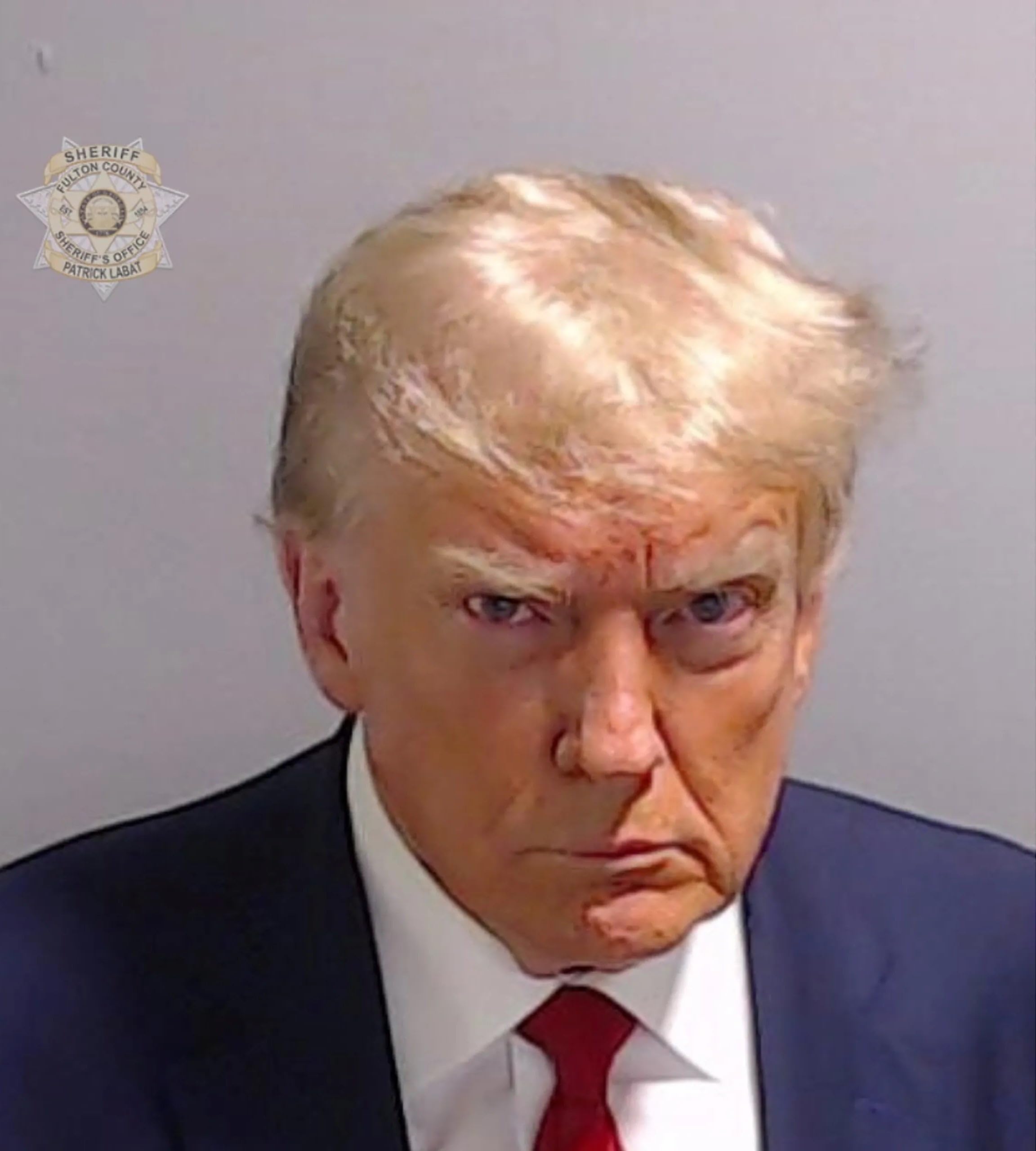 Conversationprints Donald Trump Georgia Mugshot 2023 Glossy Poster Picture Photo Print Banner