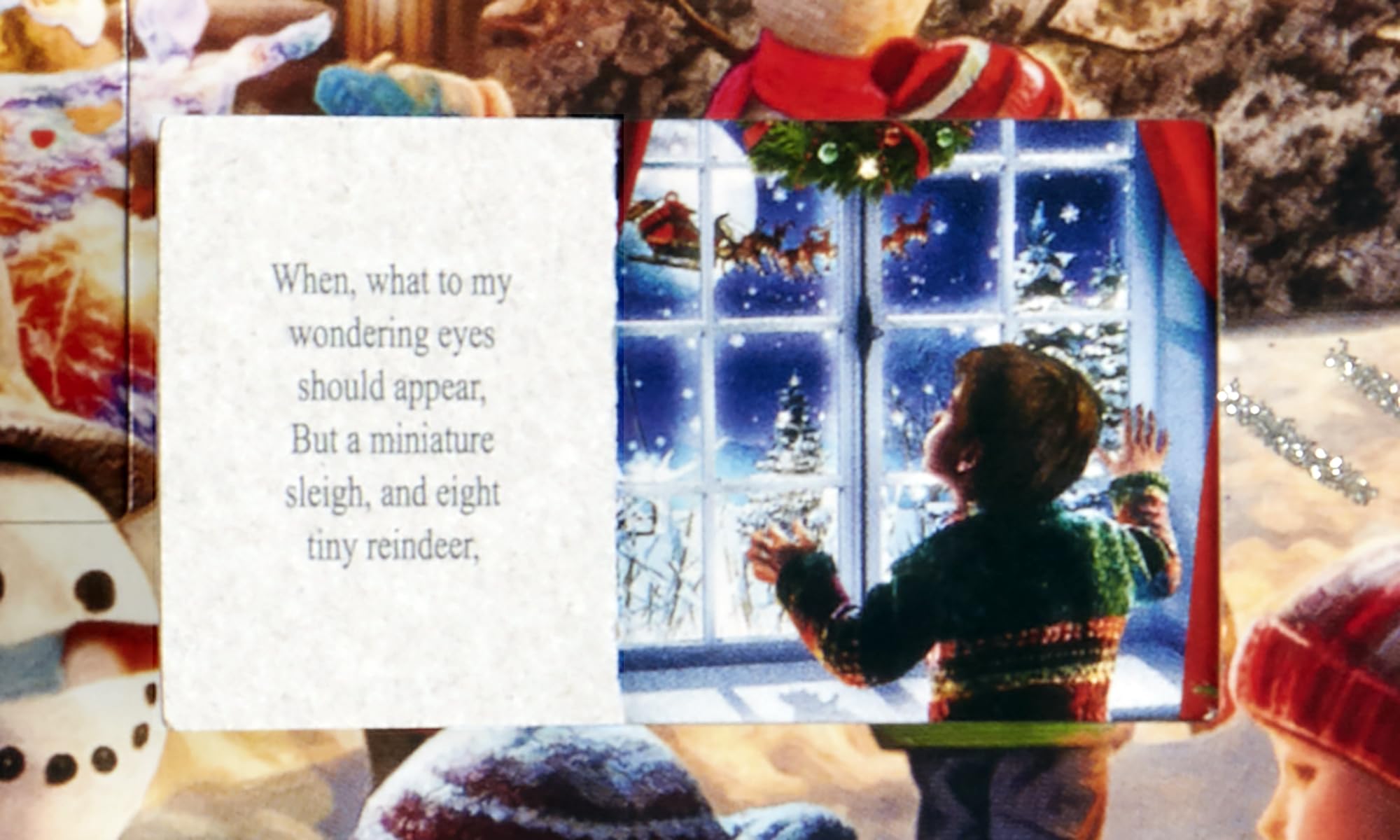 Snowman Contest Advent Calendar (Christmas Countdown Calendar) with Twas the Night Before Christmas Poem by Vermont Christmas Co