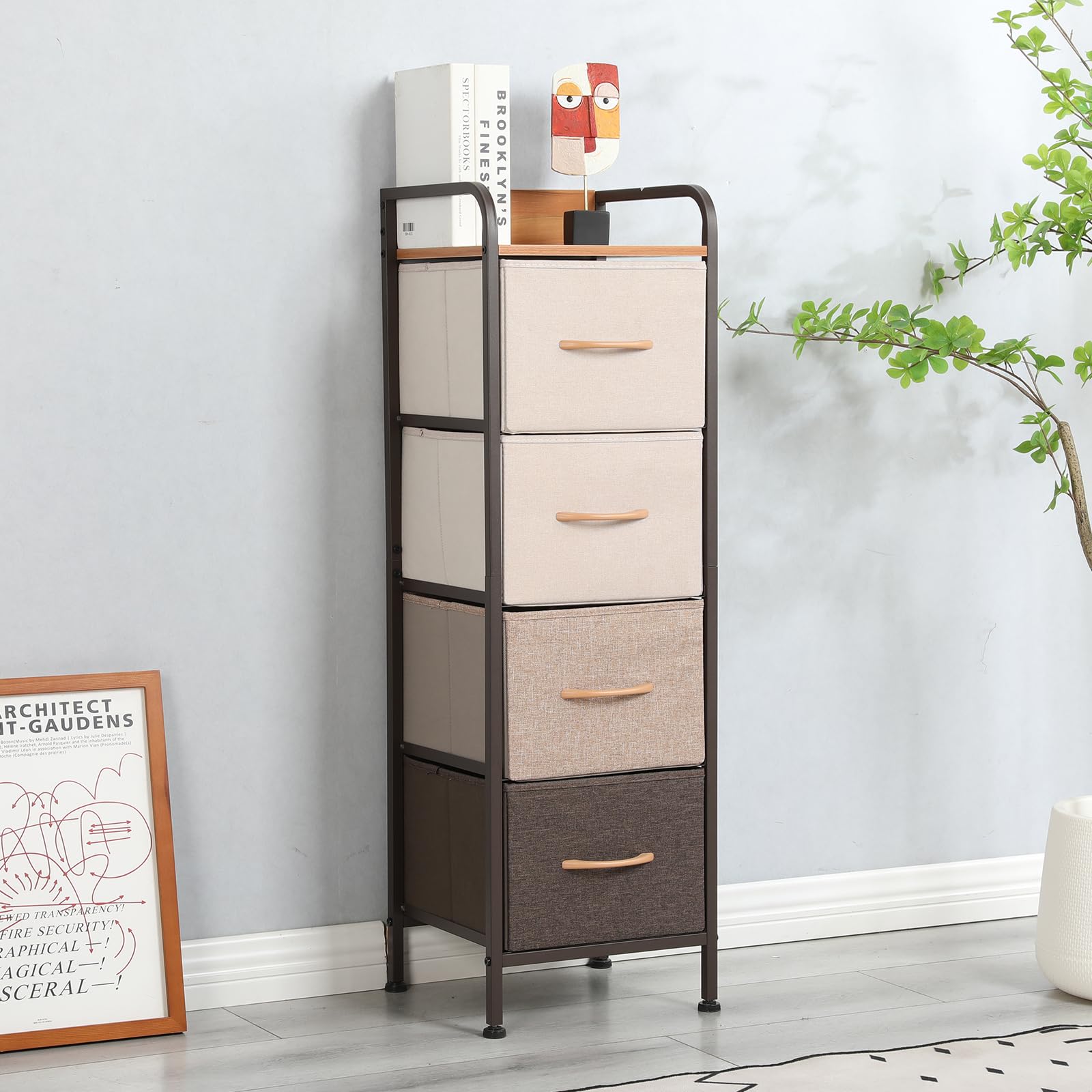 UmI. Fabric Chest Of 7 Drawers Closet Powder Coated Drawer Organizer For Wardrobe Drawer Storage Organizer Chest Of Drawers For 