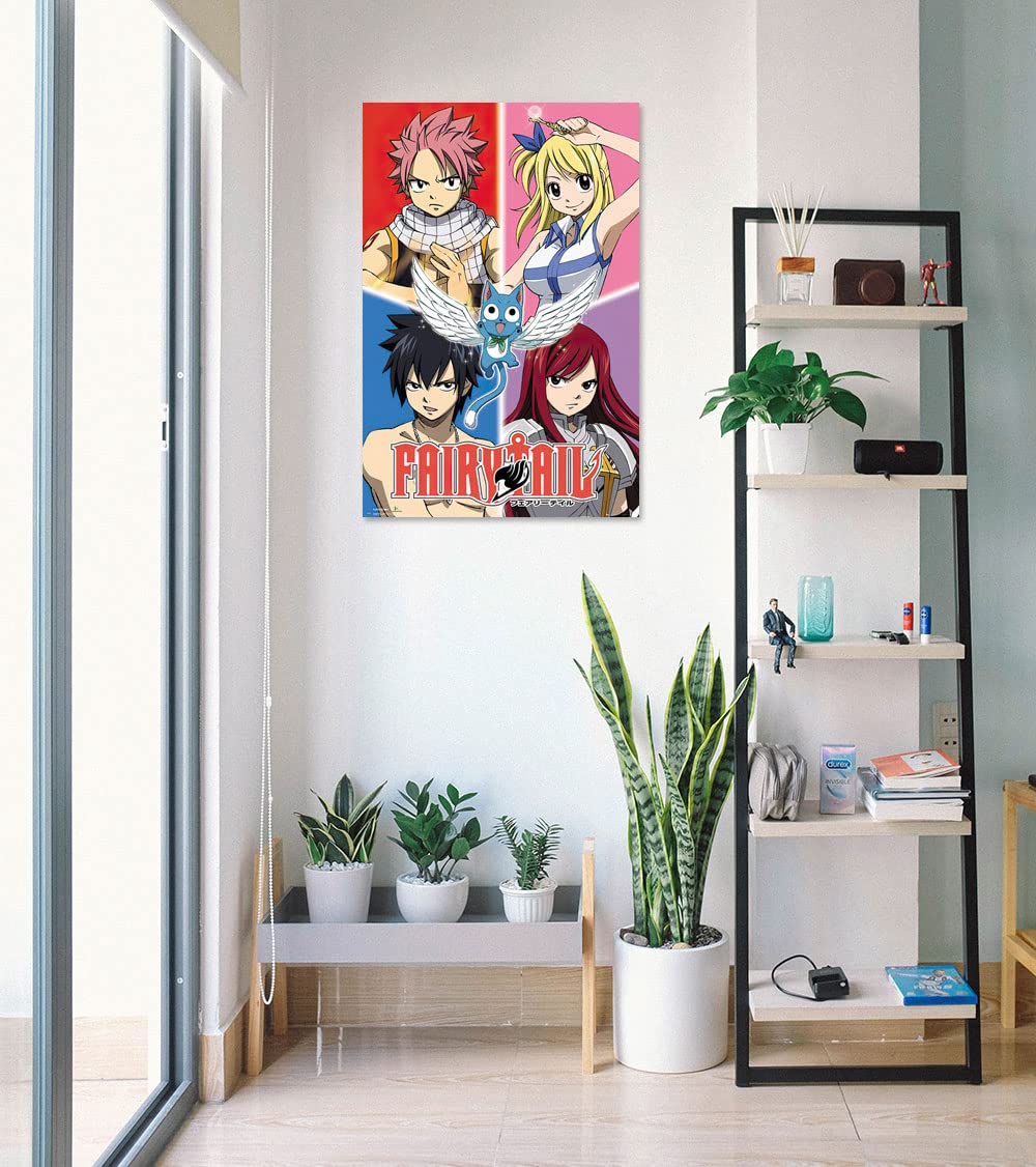 Poster Stop Online Fairy Tail - Manga/Anime Tv Show Poster/Print (Character Grid) (Size 24'' X 36'')