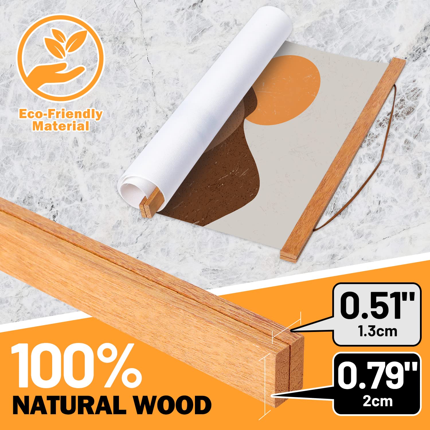 Benjia 20X30 20X28 Poster Frame, Magnetic Light Wood Frame Hanger For Photo Picutre Canvas Artwork Art Print Wall Hanging (1 Pac