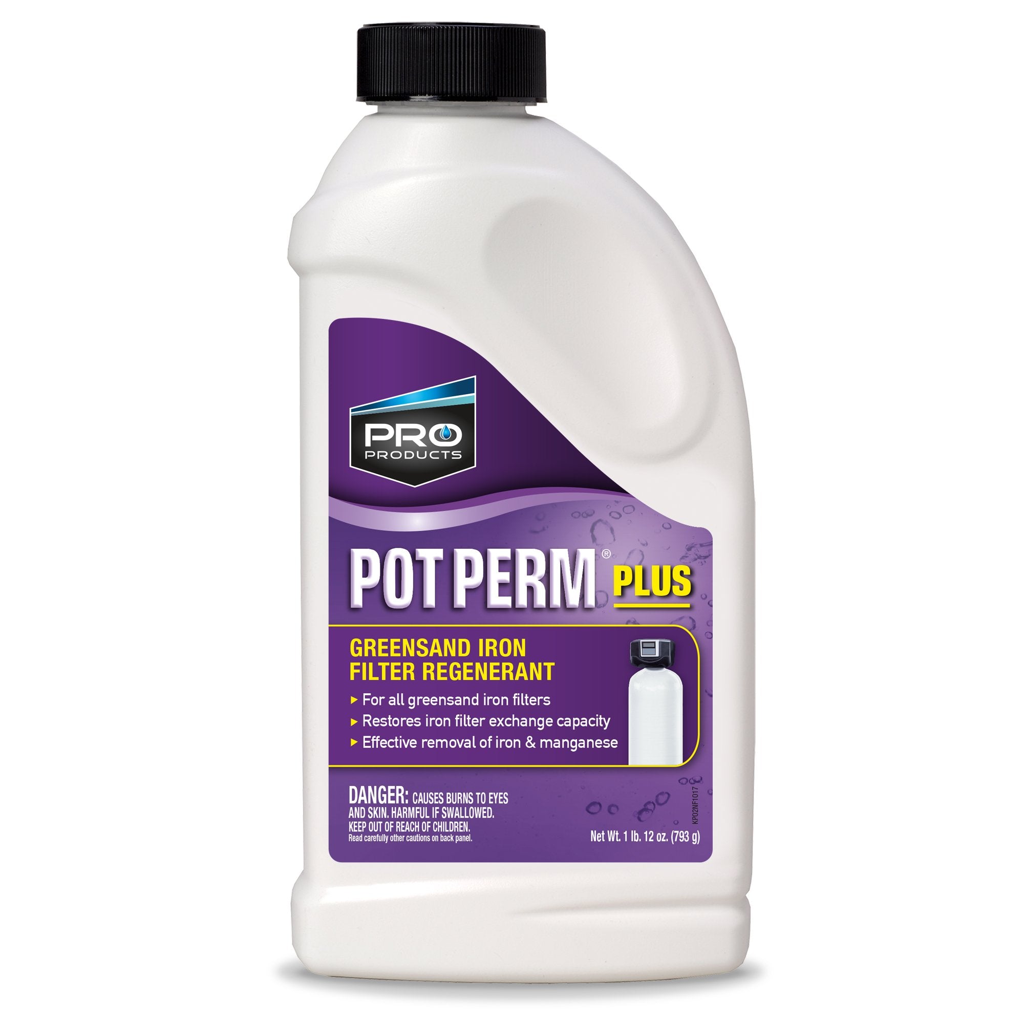 KP02N Pro Products Pot Perm Plus Greensand Iron Filter Regenerant 1.5 lb Bottle-New Condition