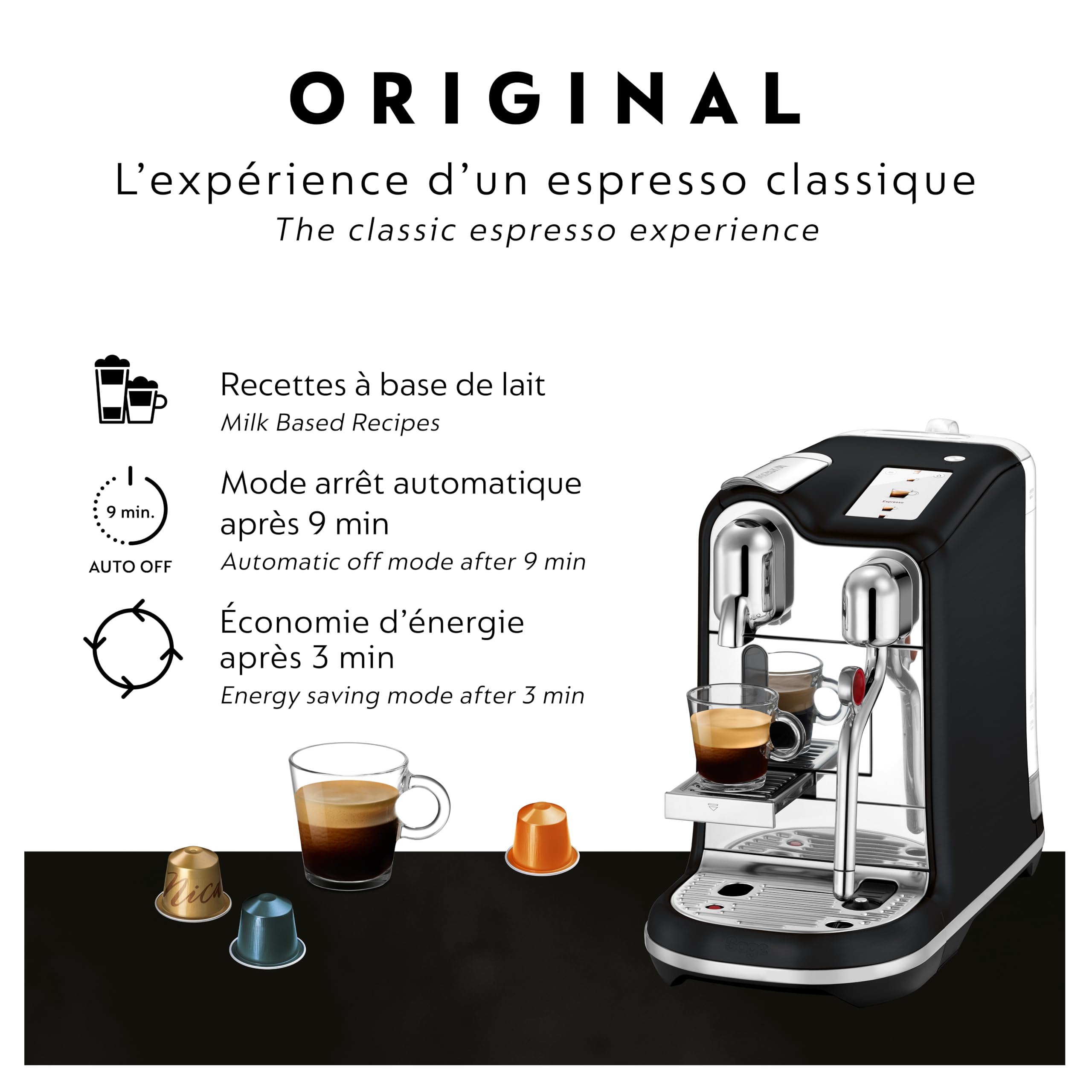 Breville Nespresso Creatista Pro Bne900Btr, Black Truffle