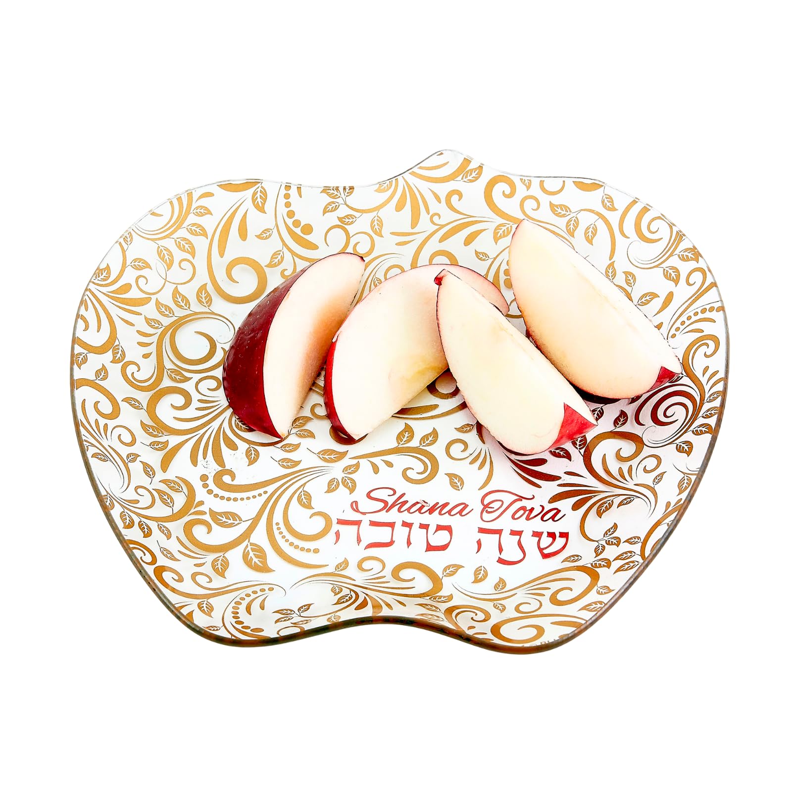 Rite Lite Rosh Apple & Honey Plate - Jewish New Year Holiday Party Favors Gifts Shana Tova Judaica Home Decor Hostess Cooking Ki
