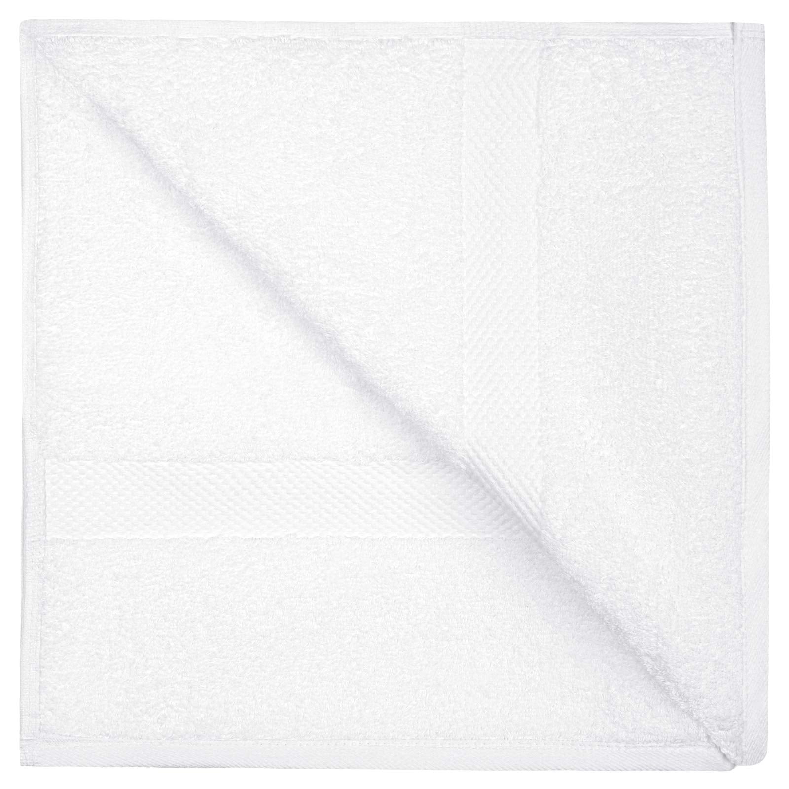 White Classic Luxury Grey White Bath Towel Set - Combed Cotton Hotel Quality Absorbent 8 Piece Towels | 2 Bath Towels | 2 Hand T