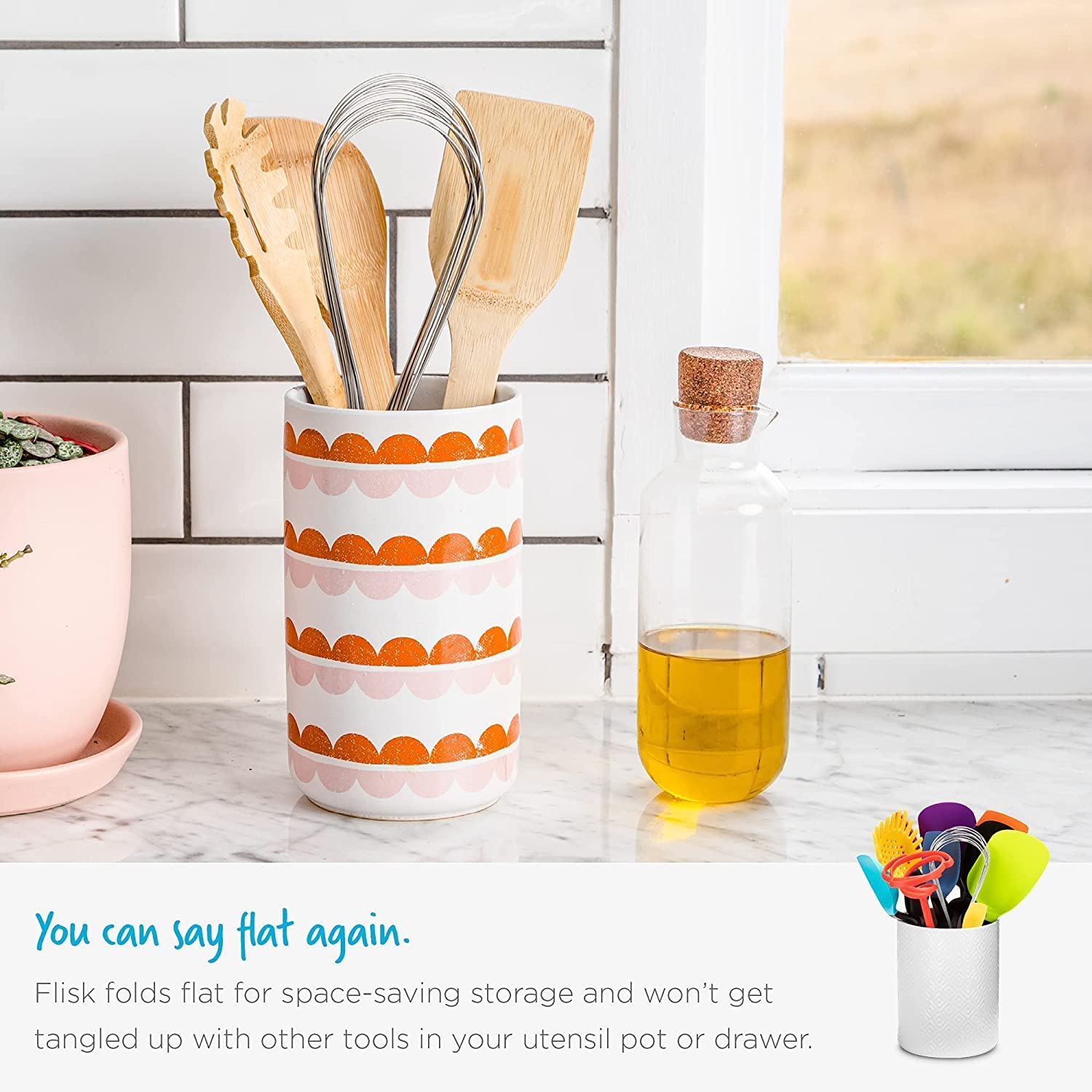 Dreamfarm Flisk | 3 In 1 Stainless Steel Whisk With Ergonomic Handle | Balloon Whisk, Sauce Whisk And Flat Whisk Combined Into O