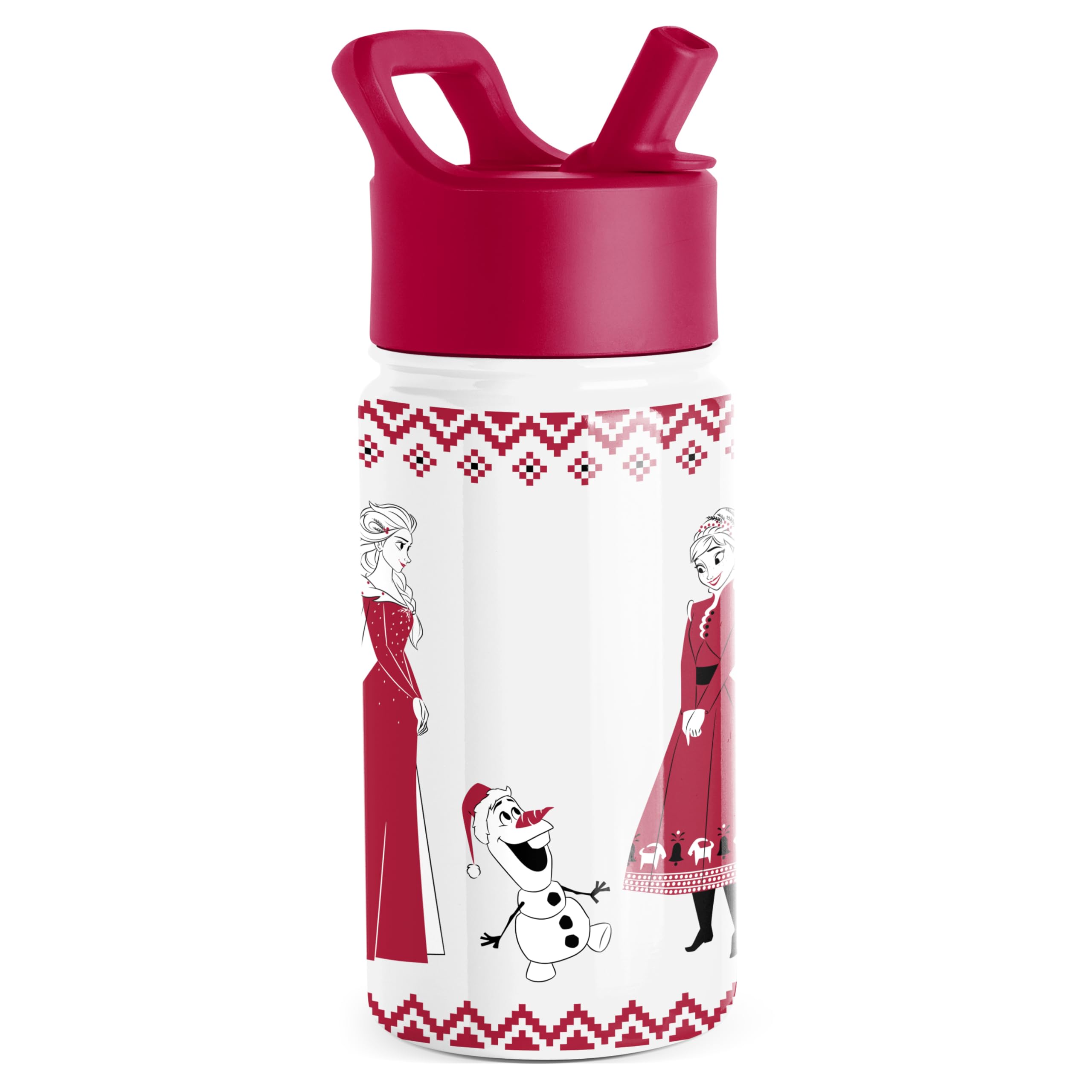 Simple Modern Disney Frozen Kids Water Bottle with Straw Lid | Reusable Insulated Stainless Steel Cup for Toddlers, School | Sum
