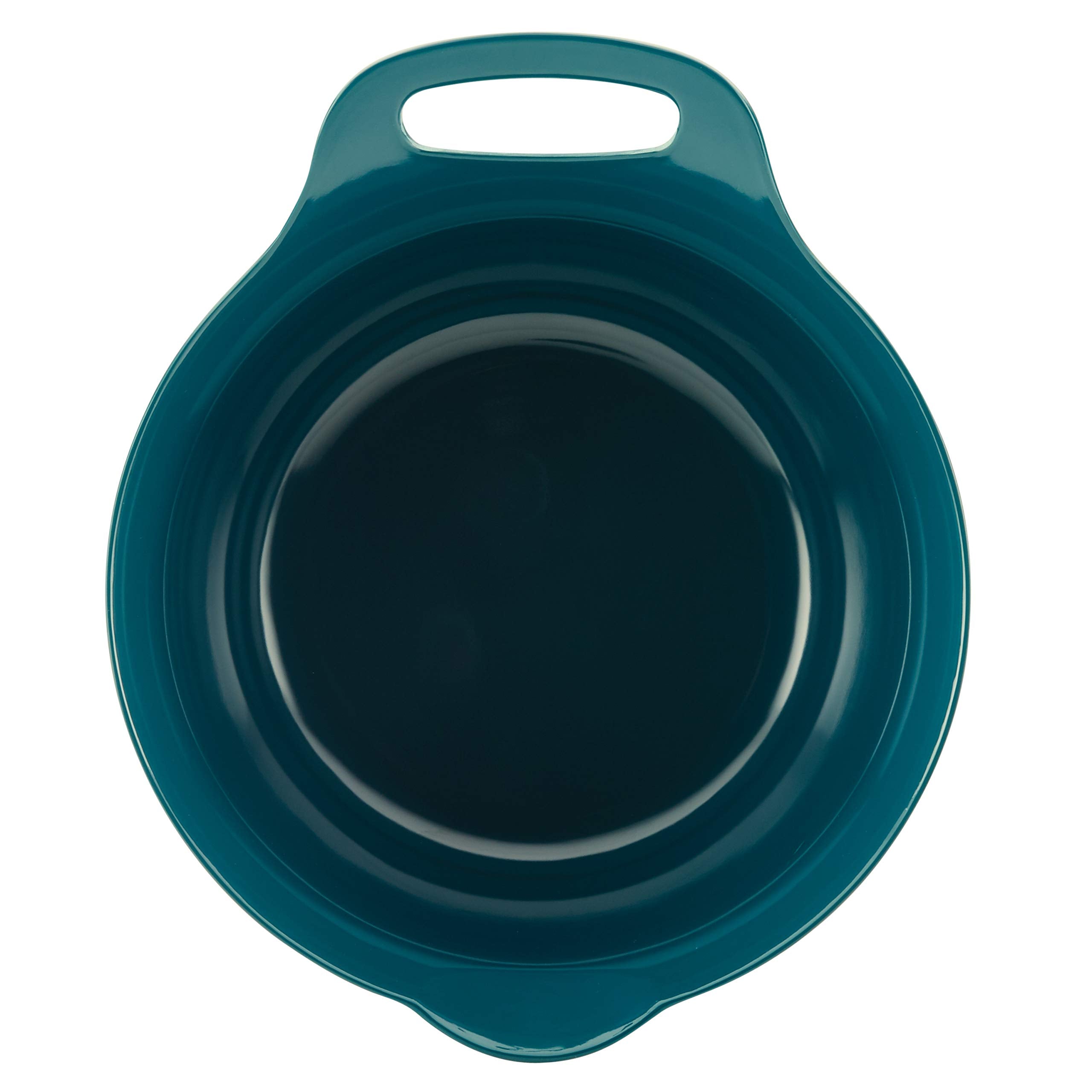 Rachael Ray Nesting Mixing Bowl Set - 2 & 3 Quart, Light Blue & Teal, Stackable with Pour Spouts and Handle, Model 47644