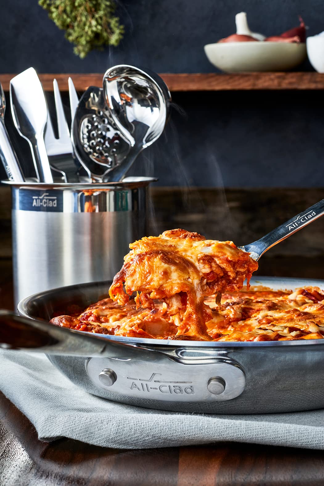 All-Clad T231 Stainless Steel Cook Serving Fork, Silver