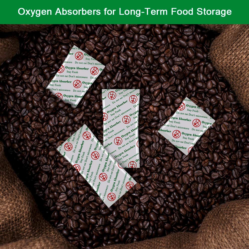 Makmefre 200Cc(100Packets) Oxygen Absorbers For Food Storage, Food Grade Oxygen Absorbers Packets For Food