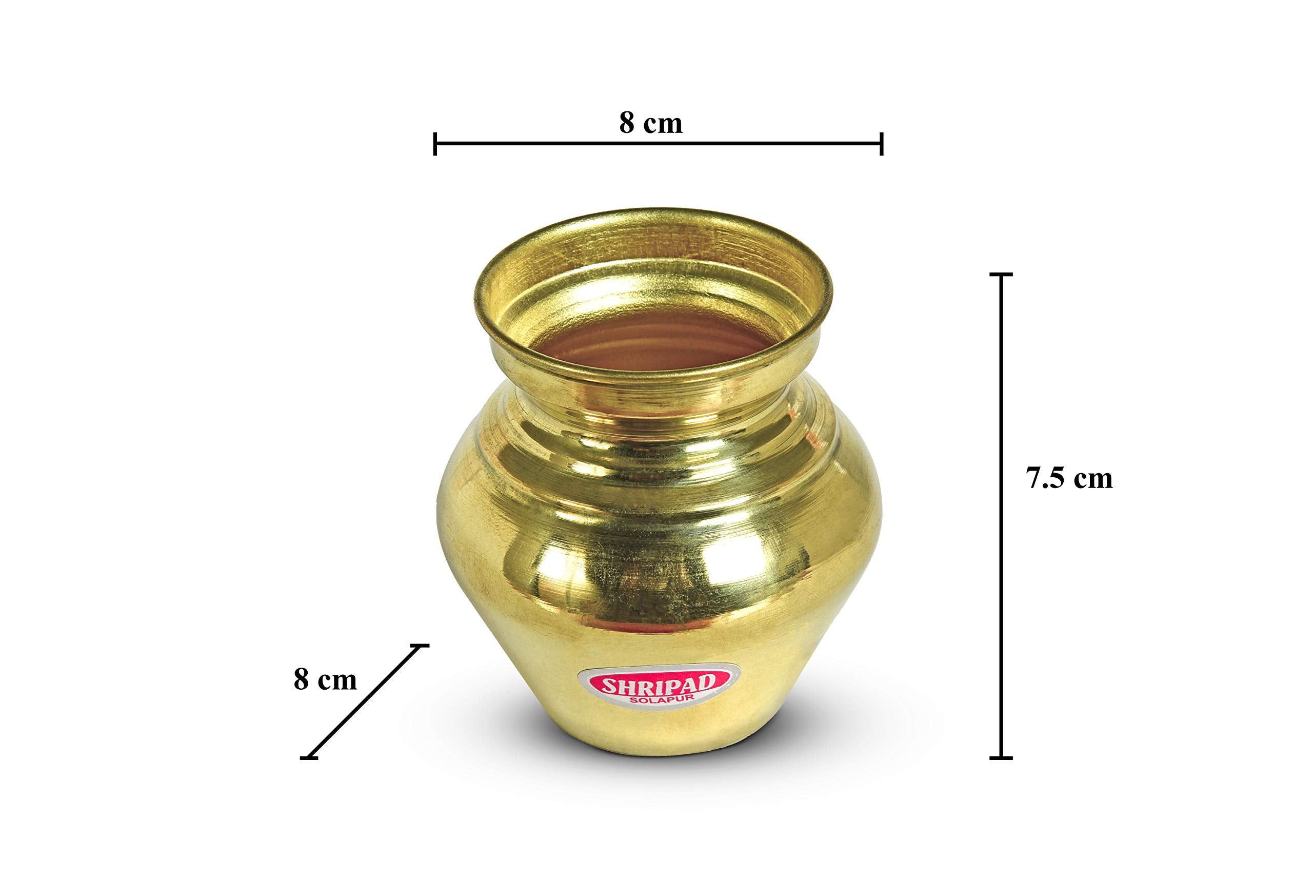 Shripad Steel Home metal Ganpati Loti Toy, Gold