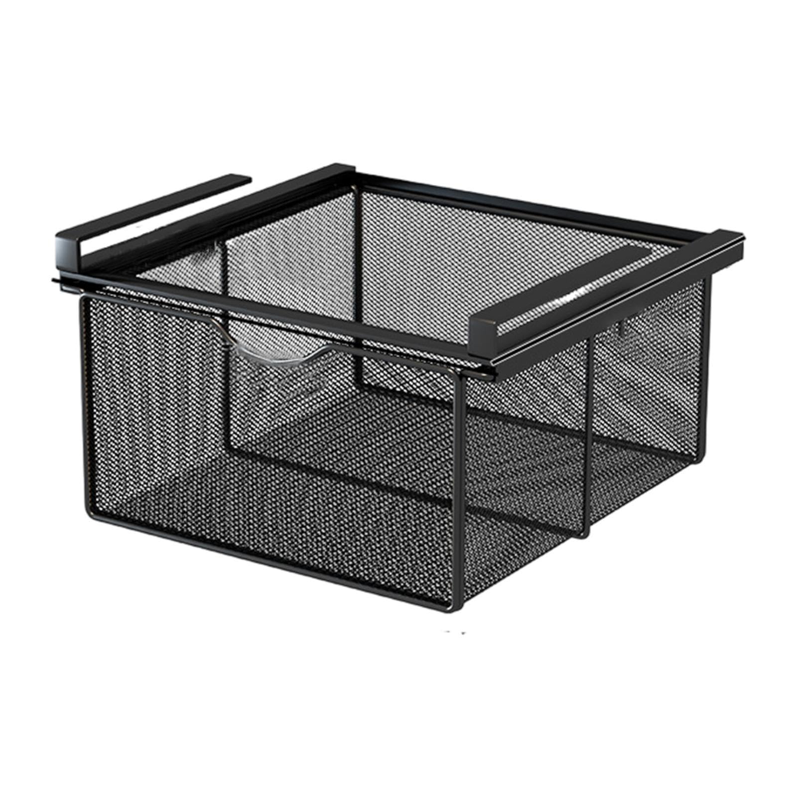 Ujeavette Under Shelf Wire Basket Hanging Pullout Drawer Basket For Office Home Closet Black Xl