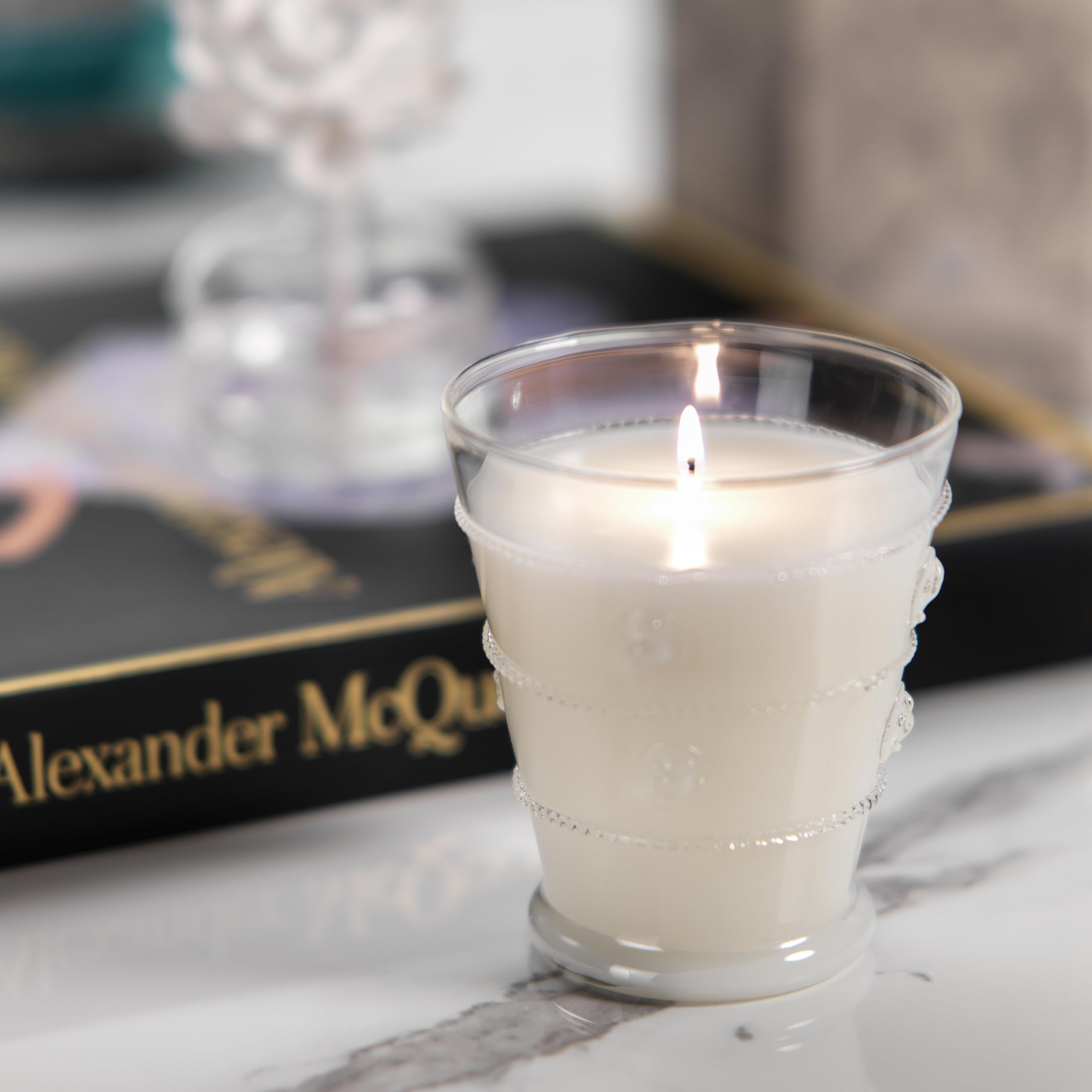 Zodax Grand Casablanca Scented Jar Candle, 8.3 oz, 1 Pack- - Tahitian Gardenia