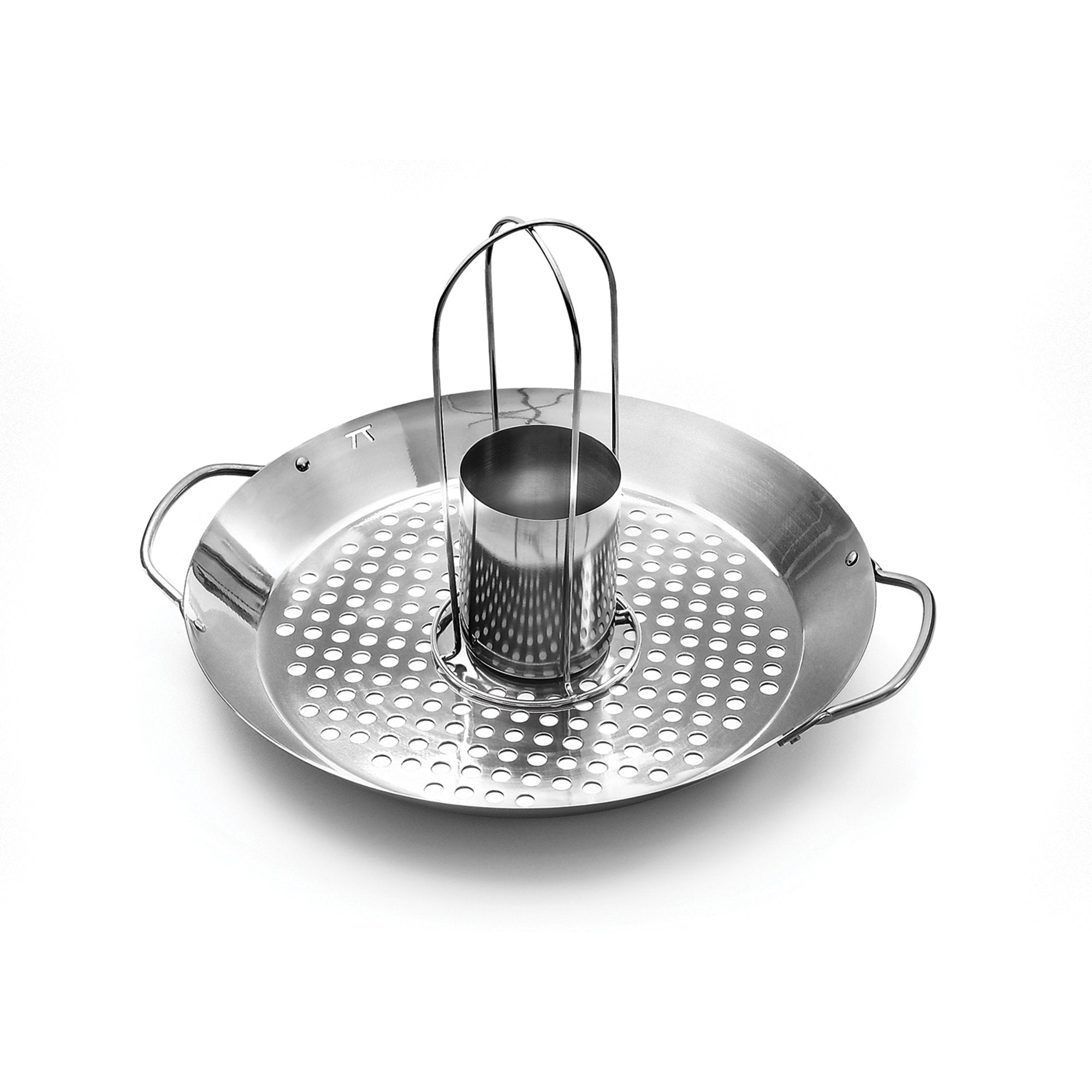 Outset 2-In-1 Roasting Wok, Stainless Steel
