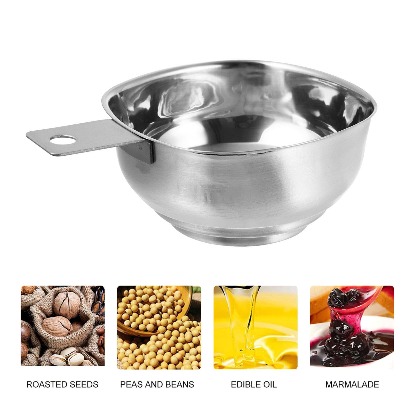 Hemoton Canning Funnel Wide Mouth Funnel For Jars Large Canning Funnels For Filling Bottles Stainless Steel Food Funnel (Silver)