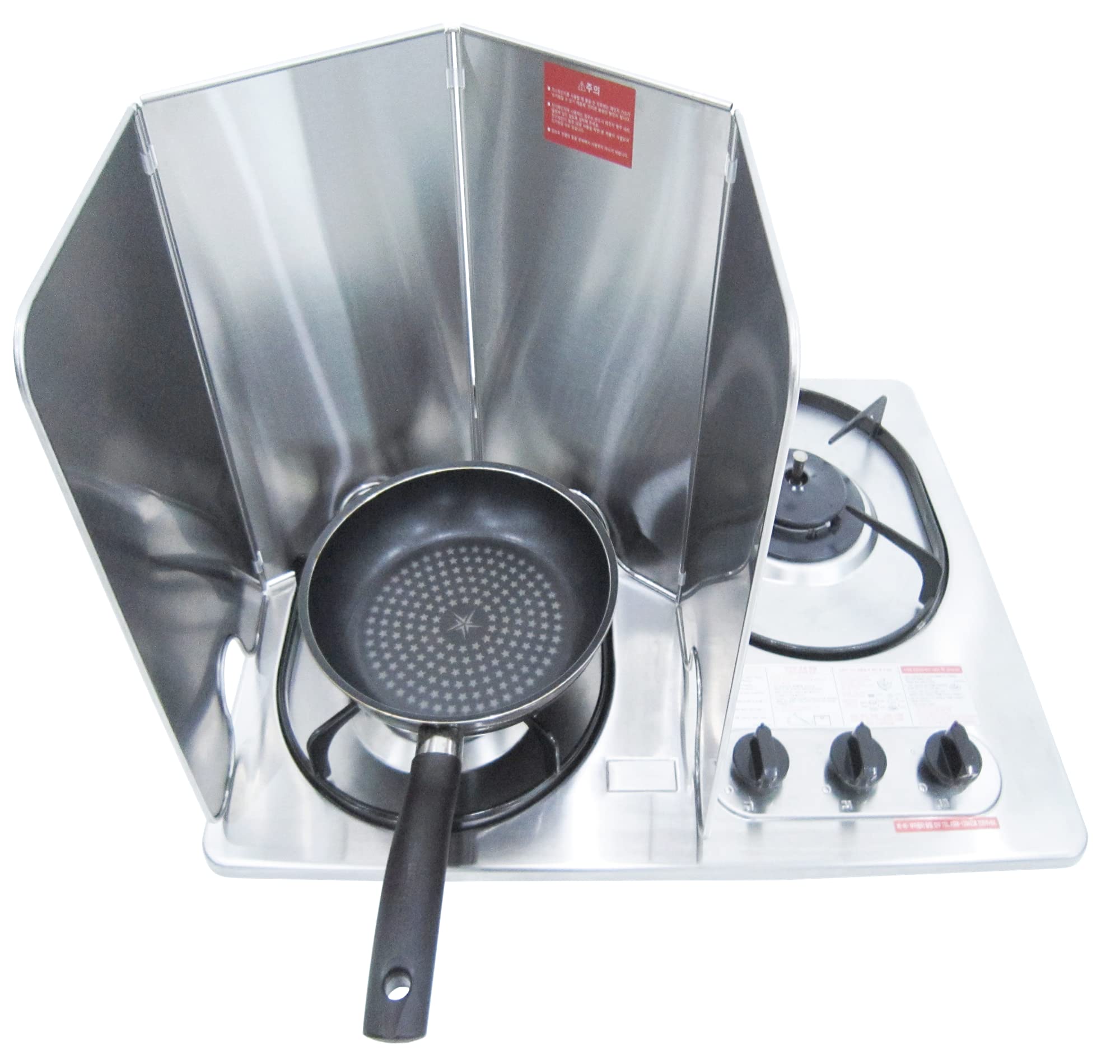 Splatter Guard For Cooking - Grease Splatter Screen - 4 Sided Splatter Guard Compact Type - Stainless Steel - Unfold 33.26 In X