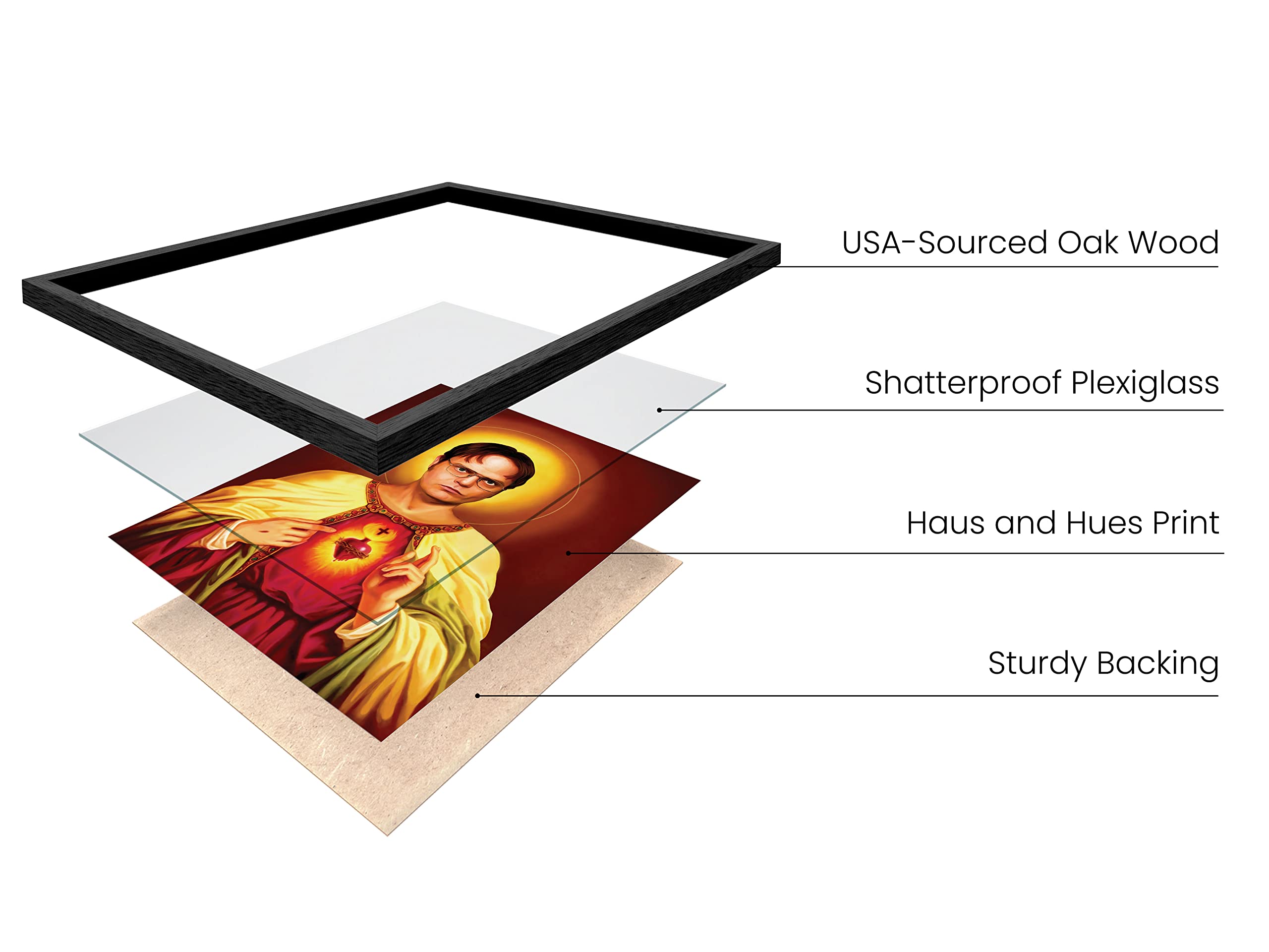 Haus And Hues The Office Dwight Schrute Poster, The Office Tv Show Wall Art And Funny Posters, The Office Tv Show Merchandise, D