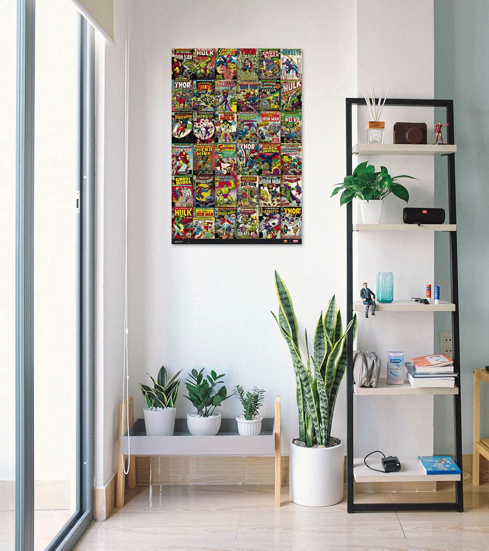 Poster Stop Online Marvel Comics - Poster/Print (36 Classic Marvel Comics Covers Collage) (Size 24'' X 36'')