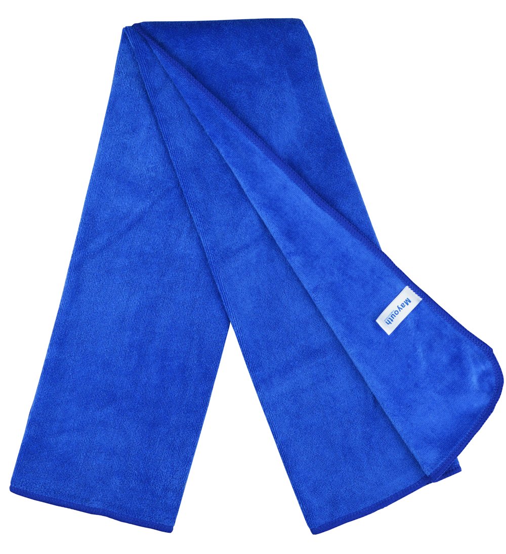 MAYOUTH gym Towels for Men & Women Microfiber Sports Towel Set Fast Drying & Absorbent Workout Sweat Towels for Fitness Yoga  golf camping 3-Pack gift Present