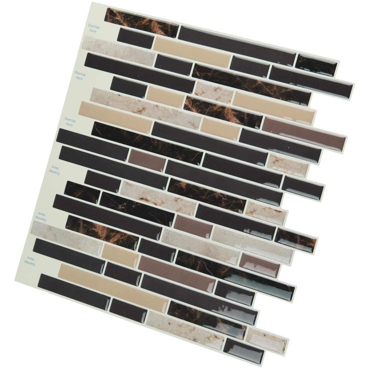 Art3D Self Adhesive Wall Tile (11.8 X 11.8Inches,10 Tiles) Peel And Stick Backsplash For Kitchen, Bathroom
