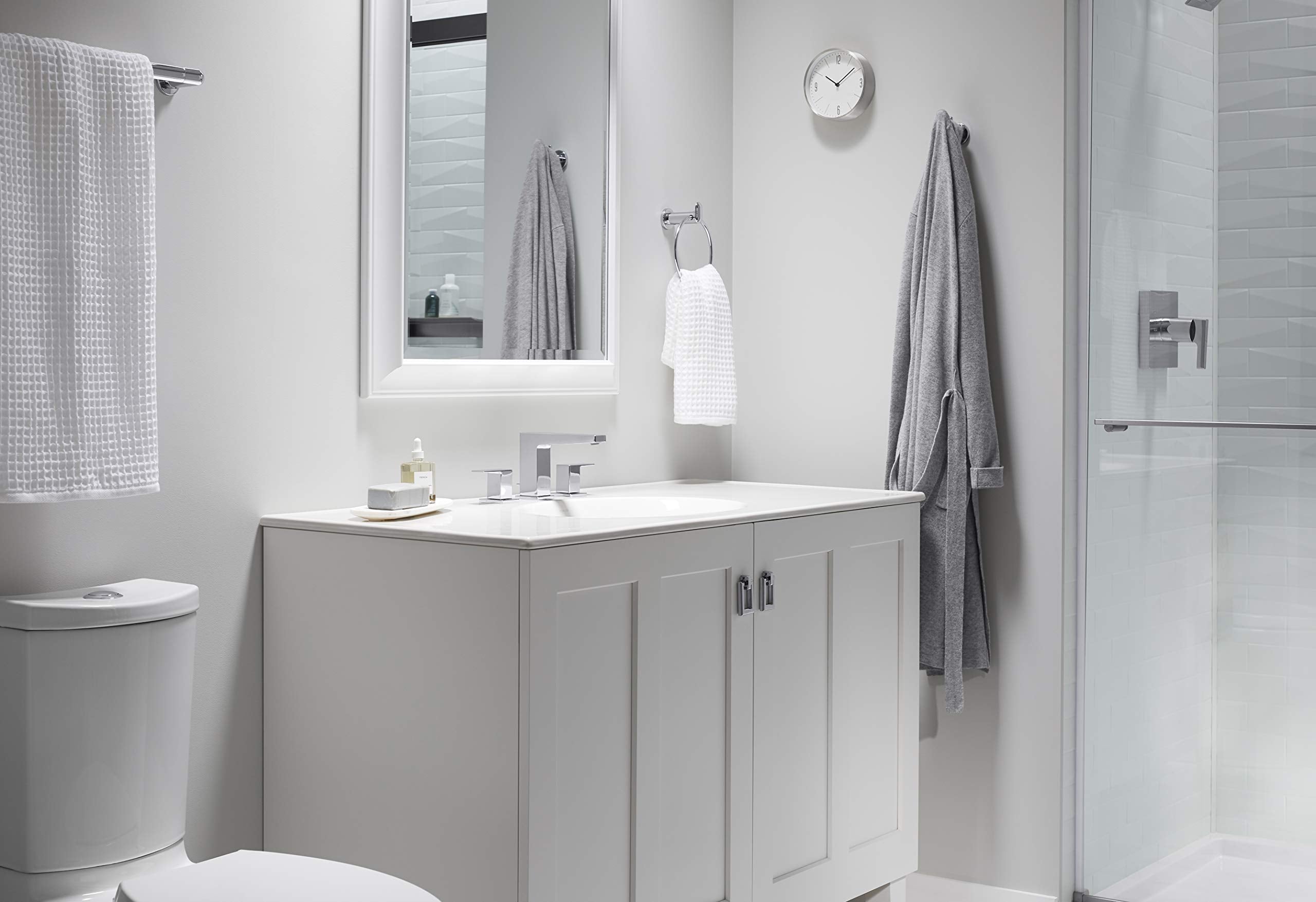 Kohler Towel Bar, Bathroom Towel Bar, Kumin Collection, Vibrant Brushed Nickel, K-97878-Bn