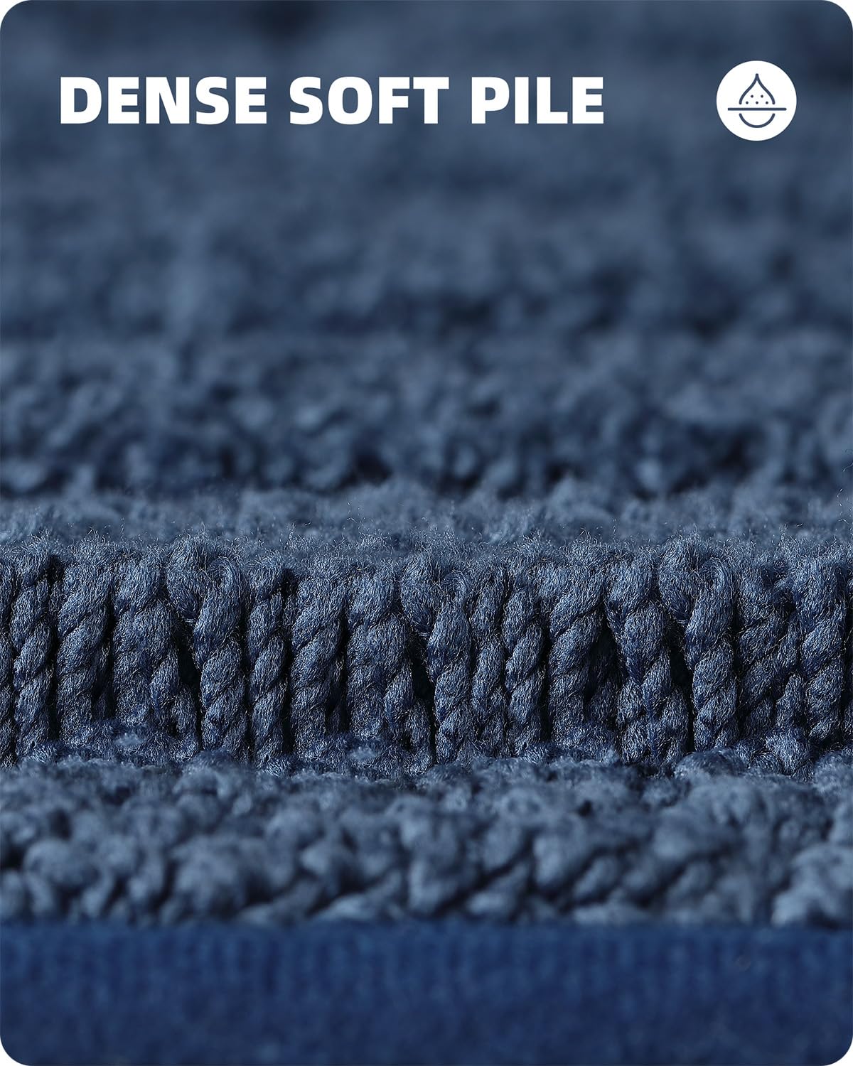 Color G Navy Blue Bathroom Rugs Absorbent Bath Mat for Shower  16 x 24 Non Slip Bath Rugs for Bathroom  Soft Washable Bathmats Small Bathroom Floor Mat Microfiber Easy to Clean Quick Dry