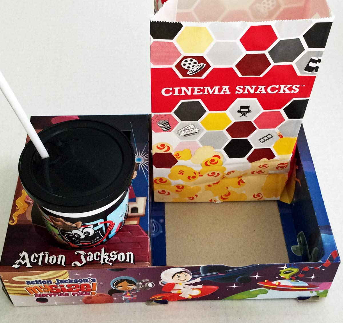 Kid'S Movie Night Snack Trays - Action Jackson - 12Ct