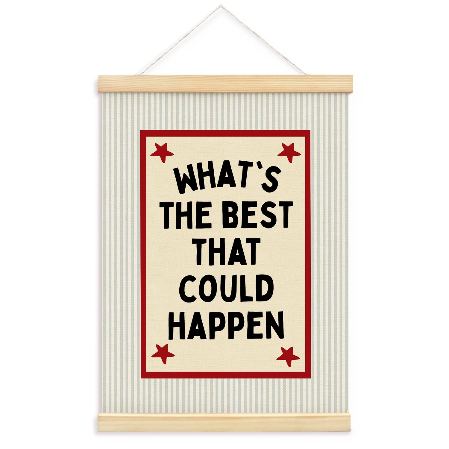 Wall Decor,Framed With Wood Hanger 177