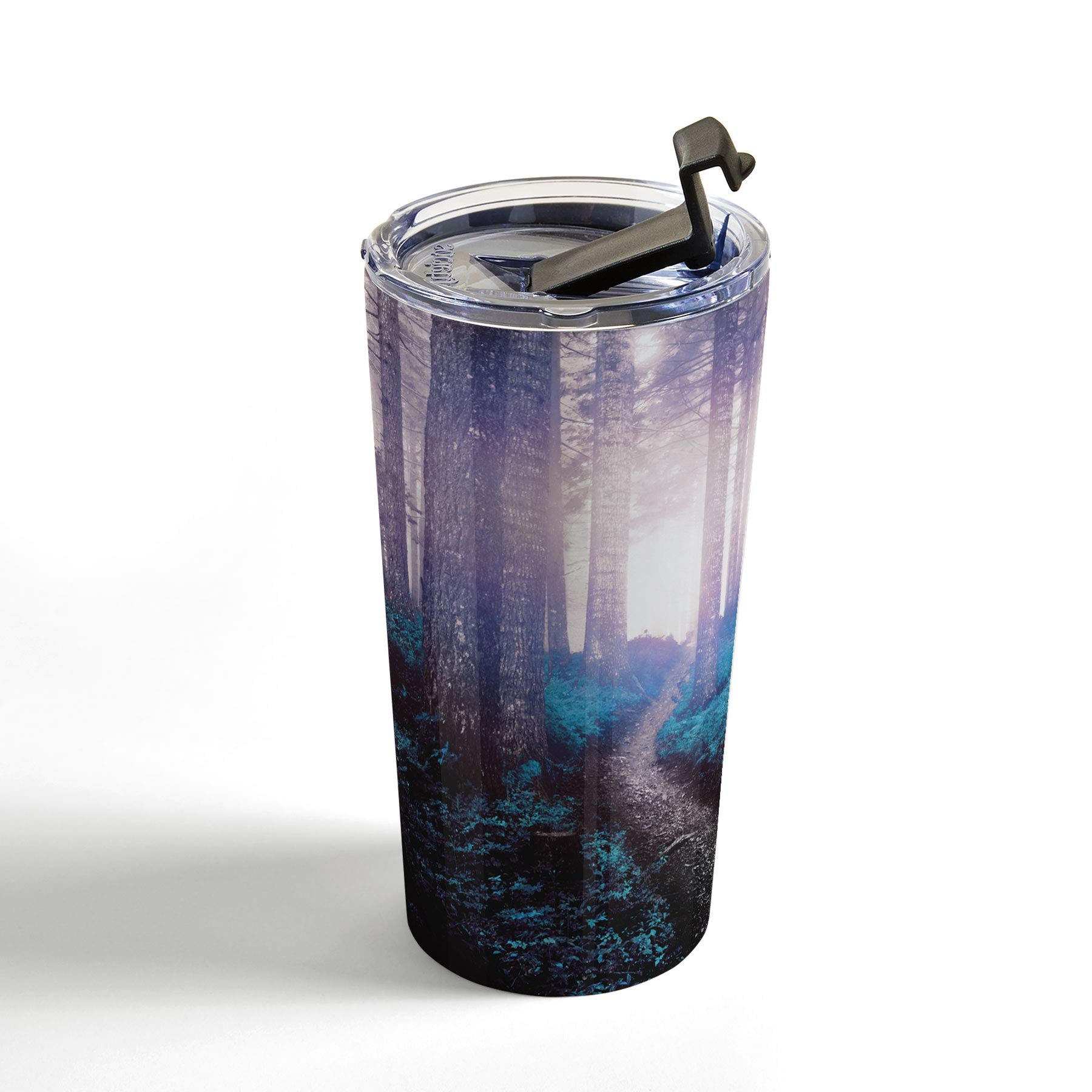 Society6 Nature Magik Turquoise Forest Adventure Travel Mug, 20Oz, Green