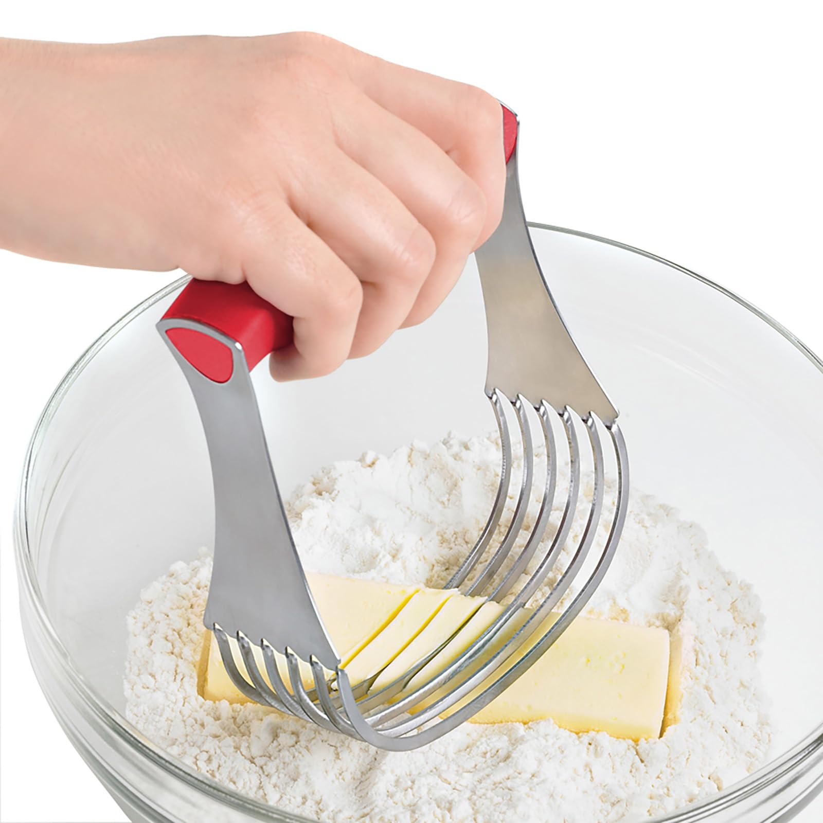 Cuisipro Deluxe Pastry Blender, 5.25-Inch, Red