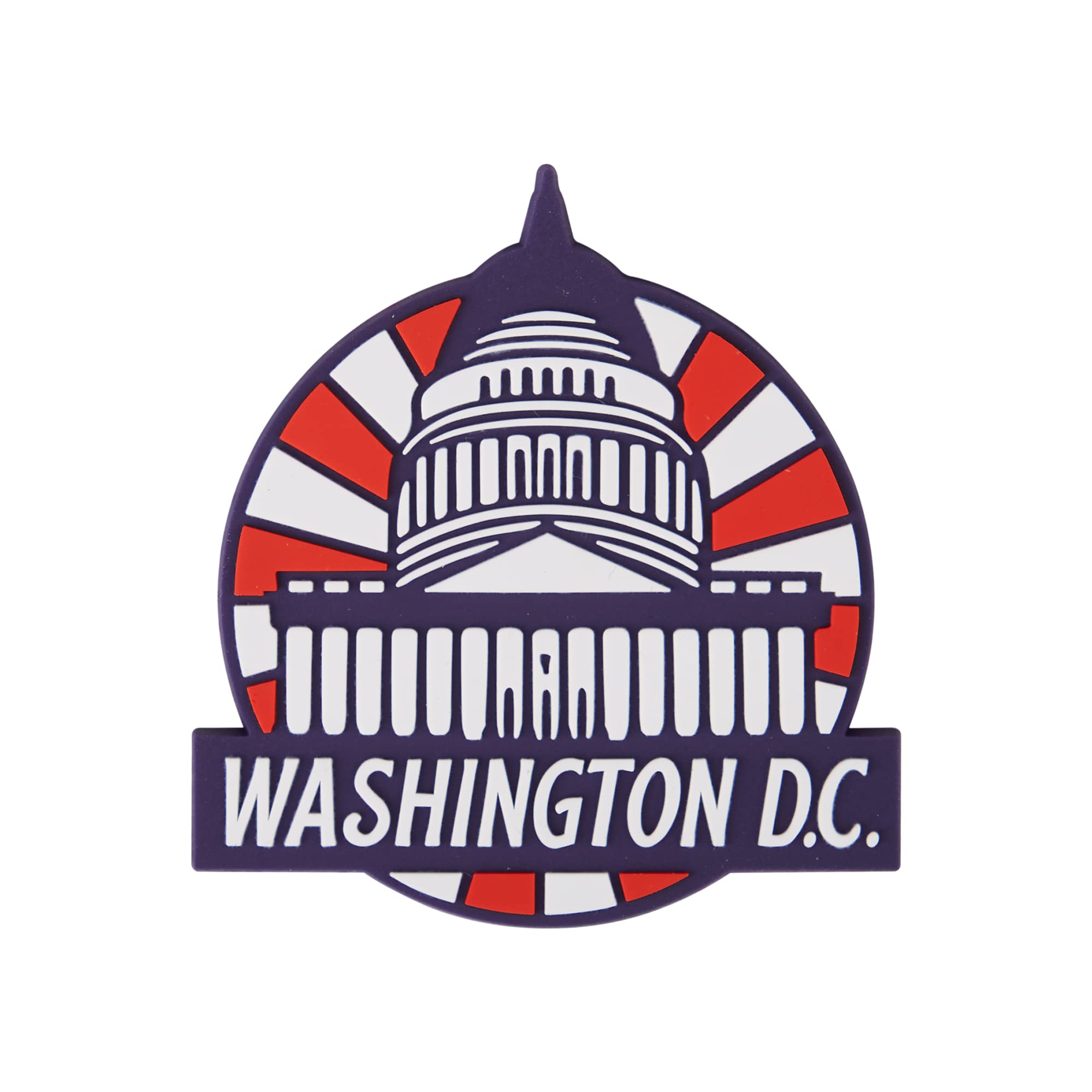 Vagabond Heart Washington Dc Pvc Fridge Magnet