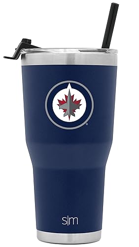 Simple Modern Officially Licensed Nhl Winnipeg Jets 30Oz Cruiser Tumbler Insulated Travel Mug Cup With Flip Lid And Straw