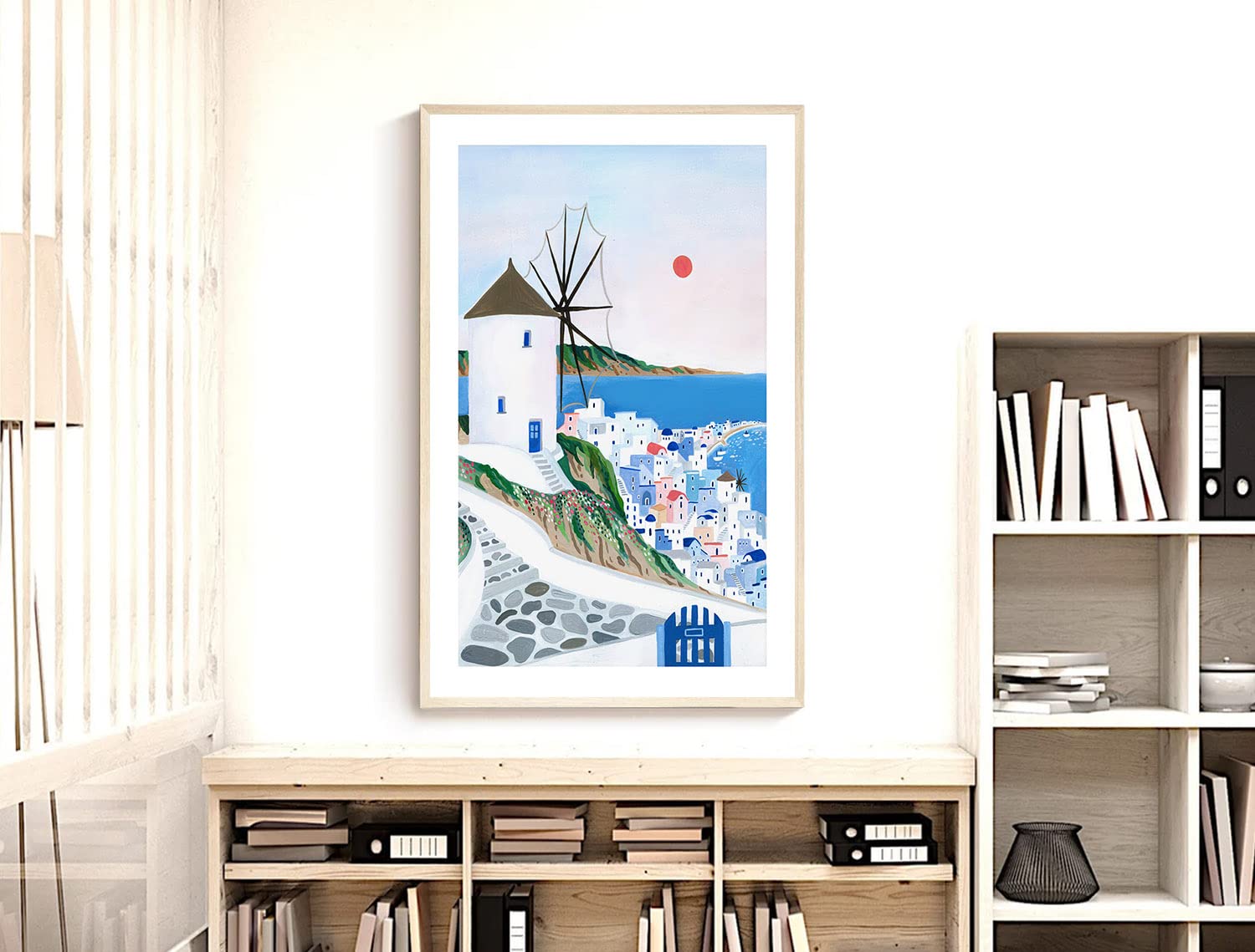 Mykonos Art Print, Greece, Mykonos Wall Art, Travel Print, Travel Poster, Europe Print, Wall Decor, Housewarming Gift (Unframed)