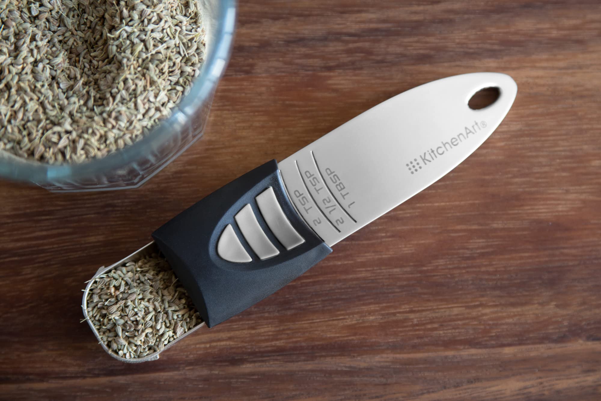 Kitchenart Pro Adjust-A-Tablespoon, Stainless Steel Measuring Spoon
