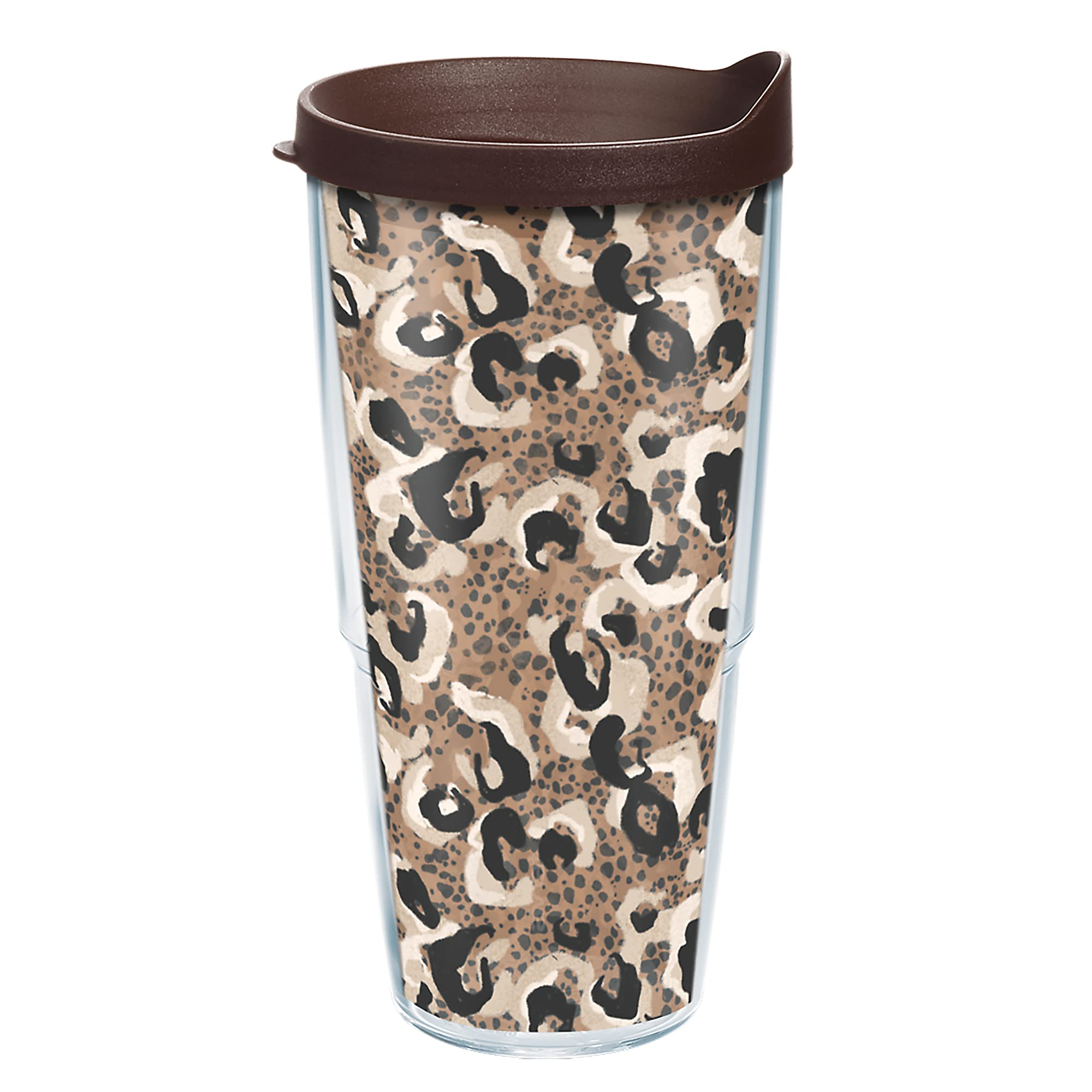 Tervis Spotted Jaguar Made In Usa Double Walled Insulated Tumbler Travel Cup Keeps Drinks Cold & Hot, 24Oz, Classic